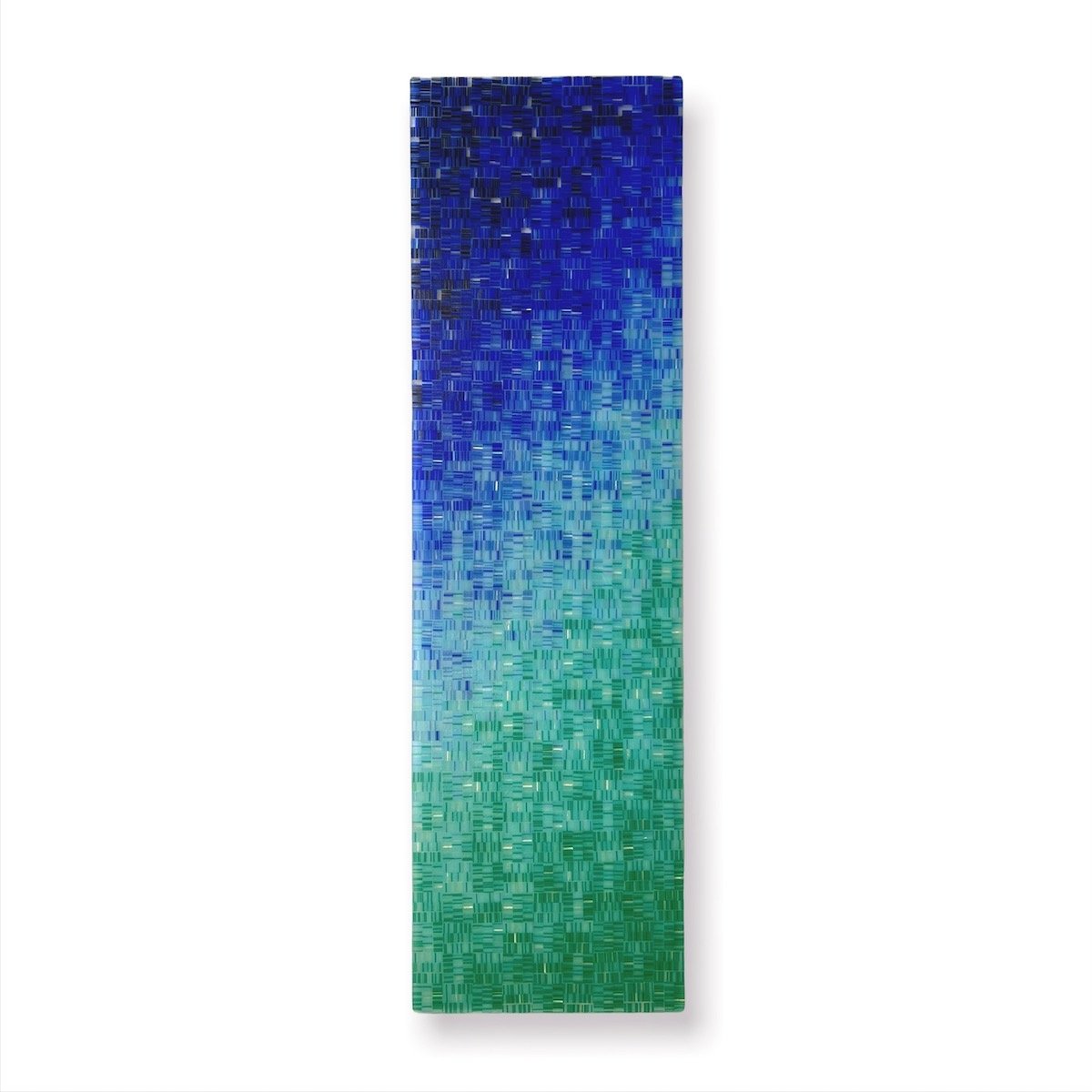 Grand Tranquility, 35" x 10.25" fused glass. $1260.