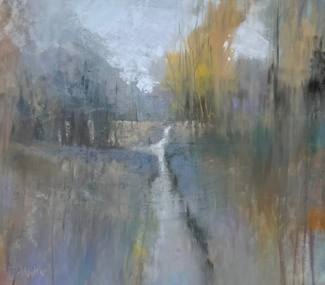 Quietly, 10.5x12 pastel, $650