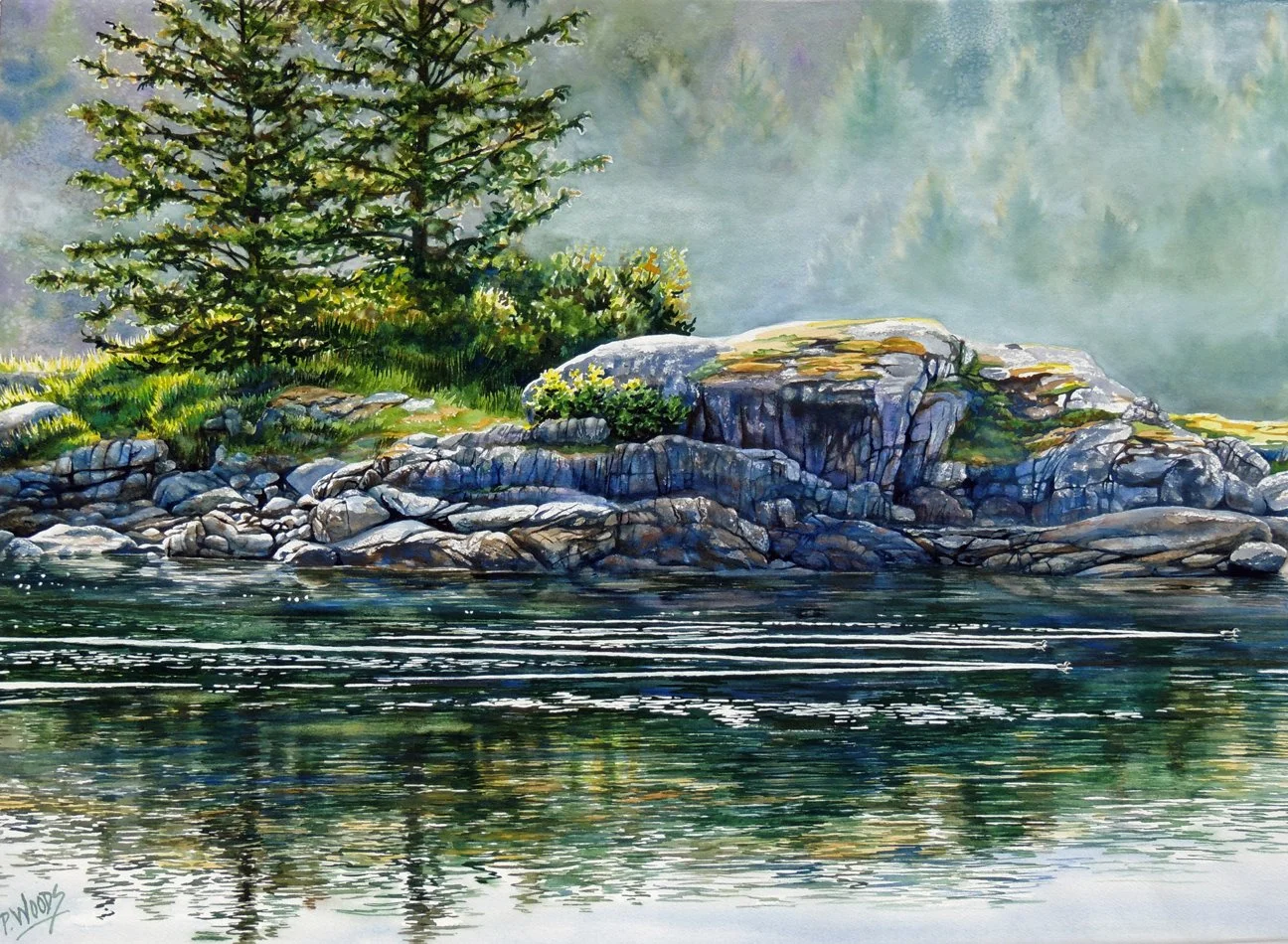 Glide, 22 x 30 watercolor, $3800