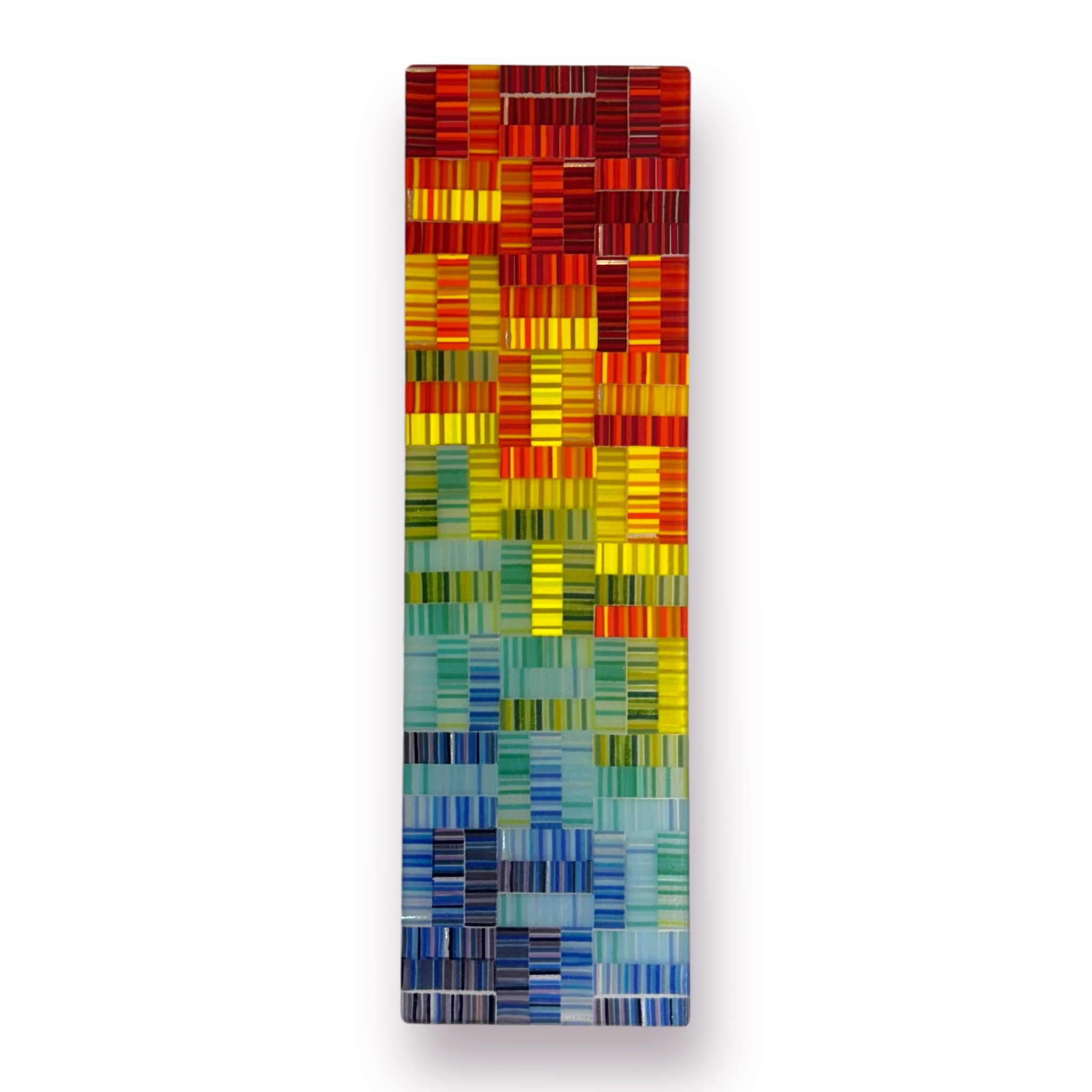 ROYGBIV 29, 11.25x3.38 Fused Glass, $140