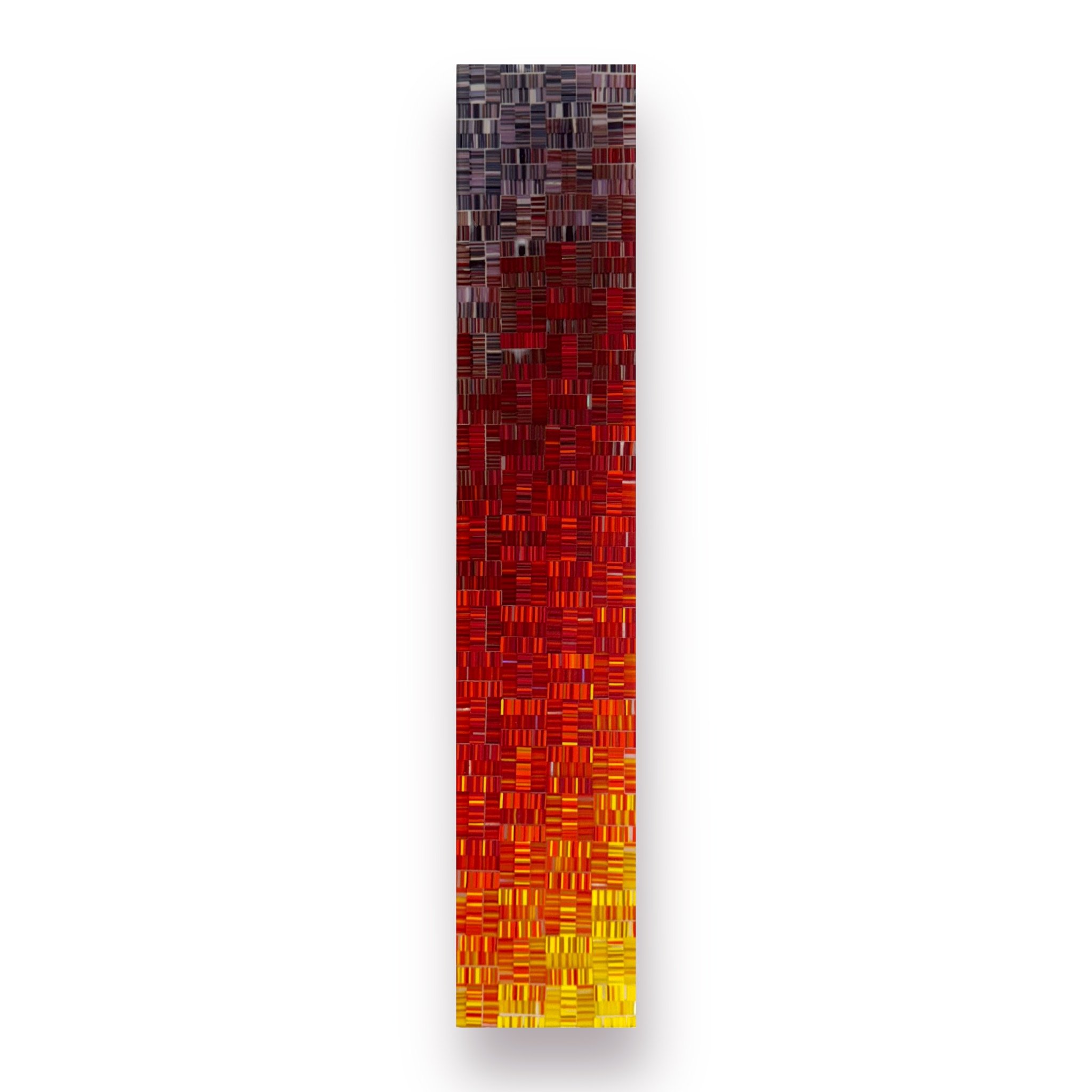 On Fire 26, 24.75x4.5 Fused Glass, $450