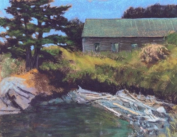 Richardson Cove, 12 1/2 x 17 soft pastel, $925