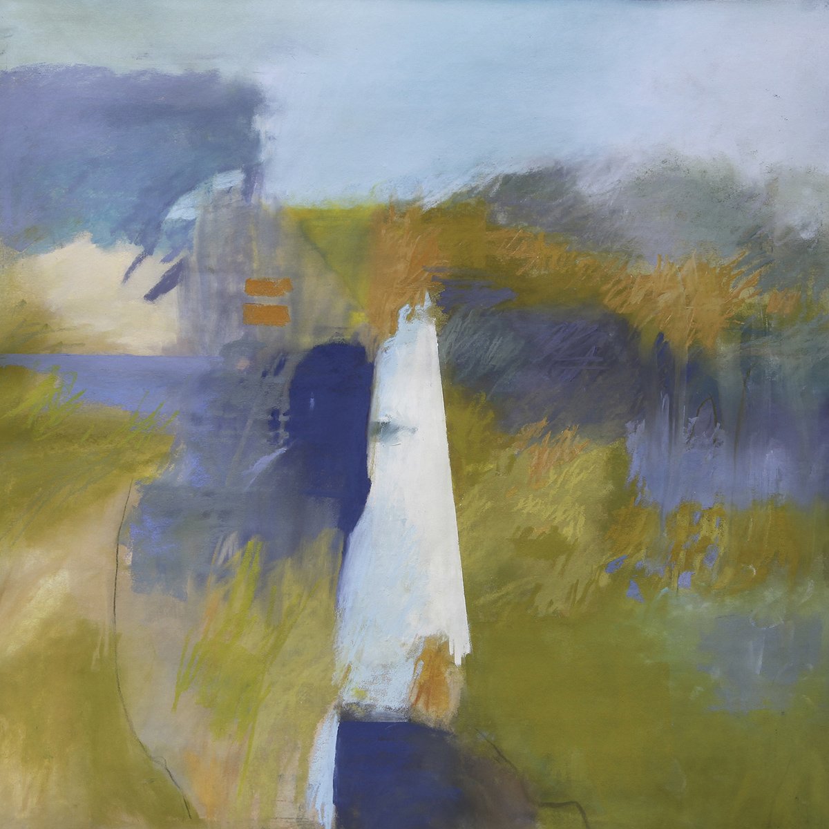 Sliver, 27x27 pastel, $1600