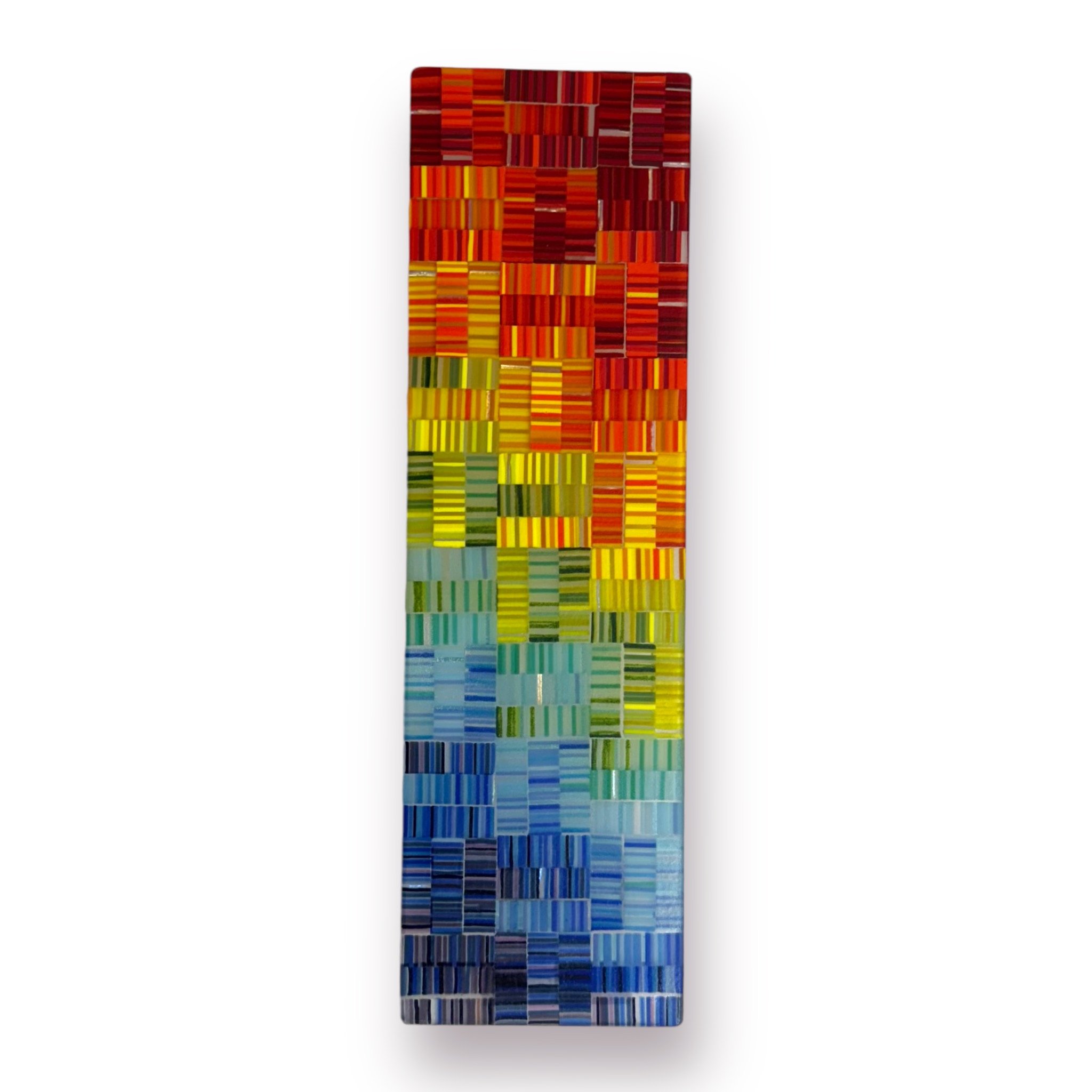 ROYGBIV 33, 11.25x3.38 Fused Glass, $140