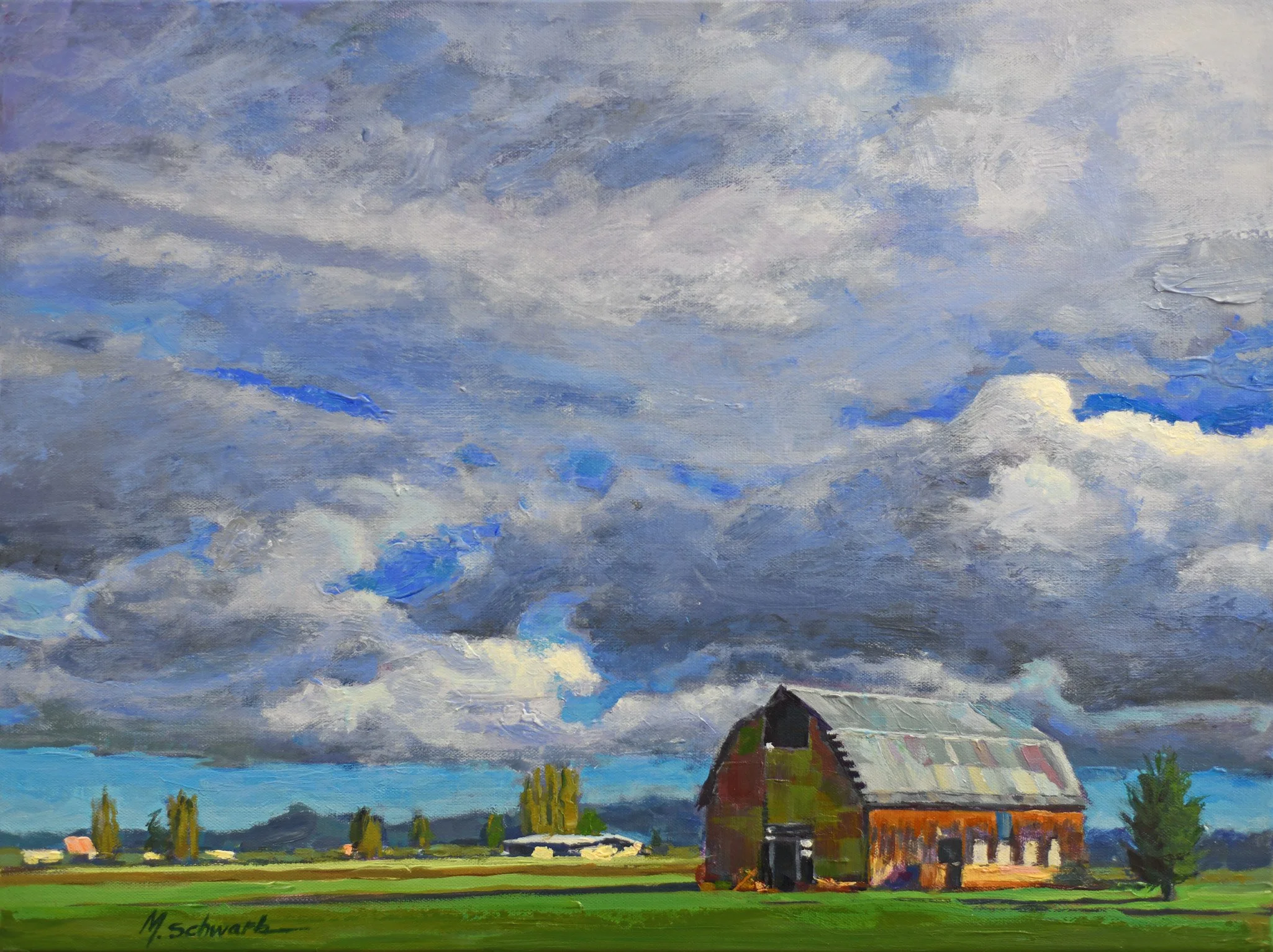 Stormy Skies, 18x24 acrylic, $900
