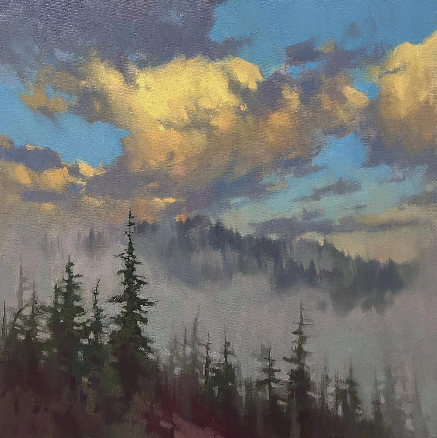 After The Hard Weather, 24x24 oil, $2100