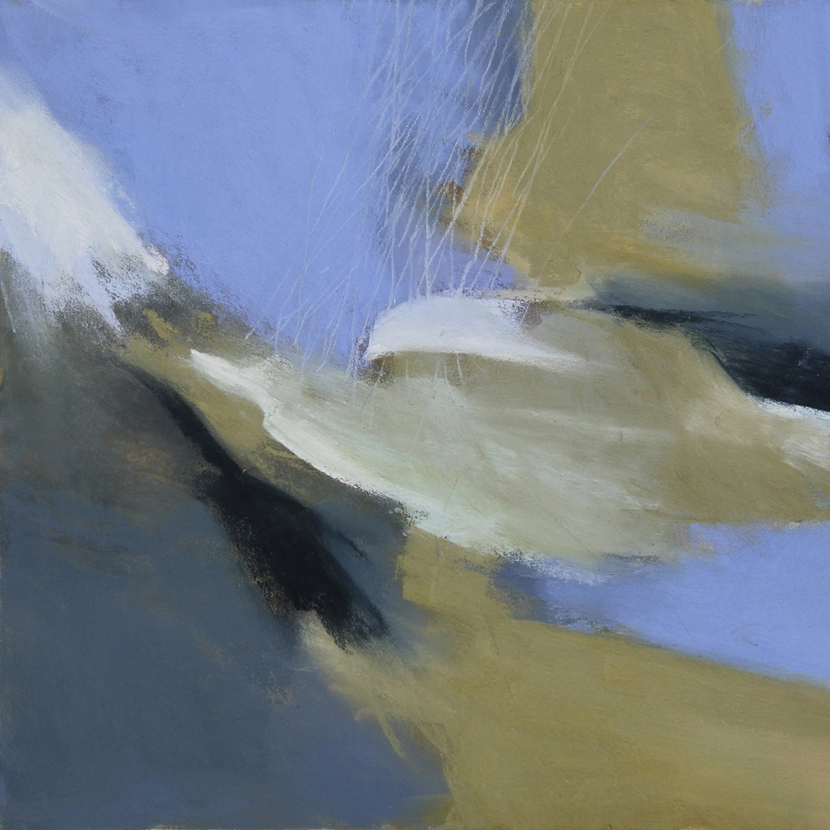 Spill, 20x20 pastel, $800