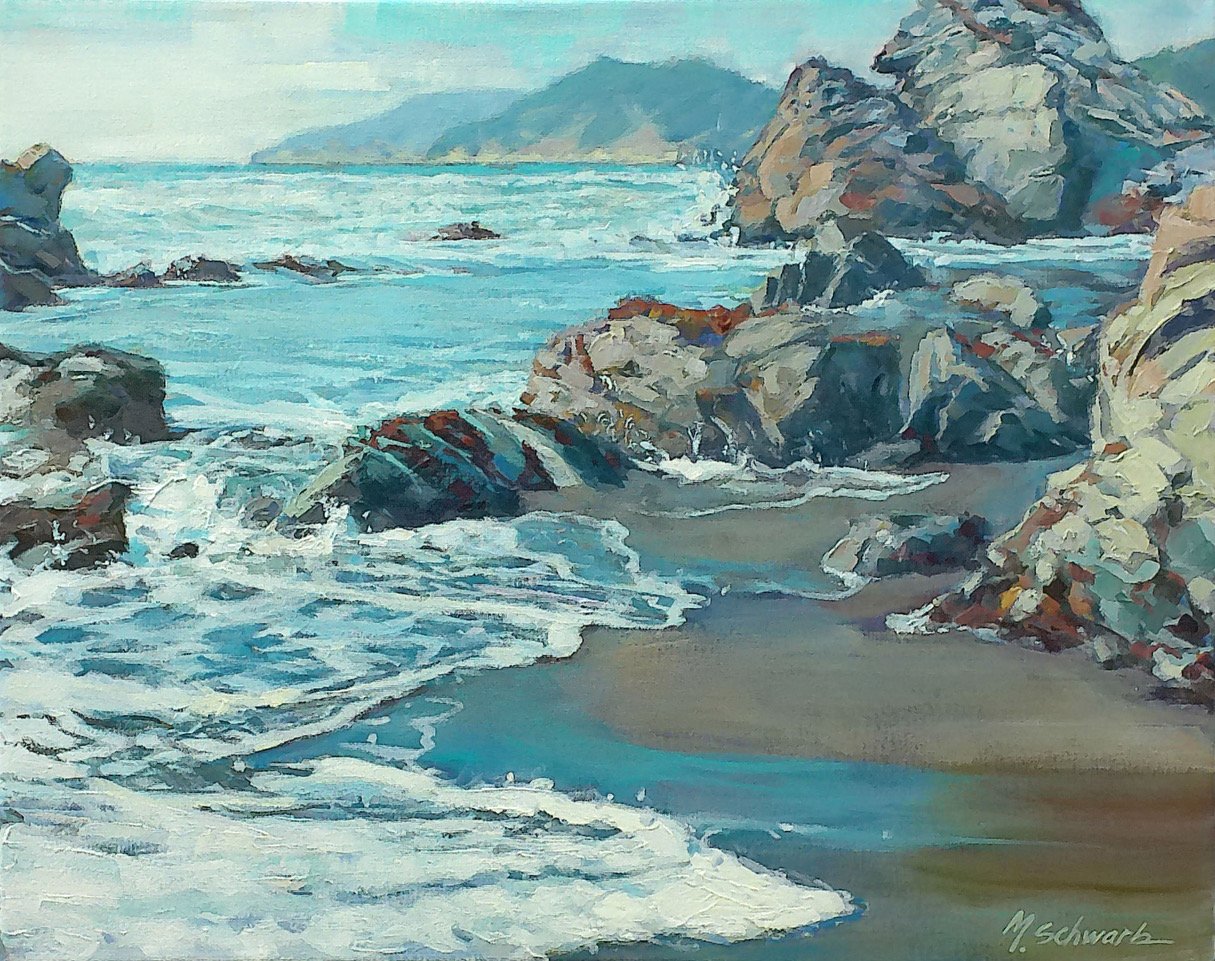 Surf ’n’ Sand, 16x20 acrylic, $1150
