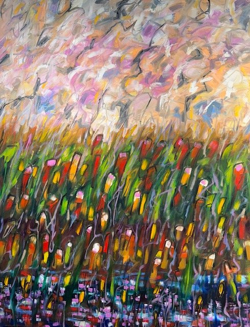 Wetland Morning, 48x38 oil, $2300