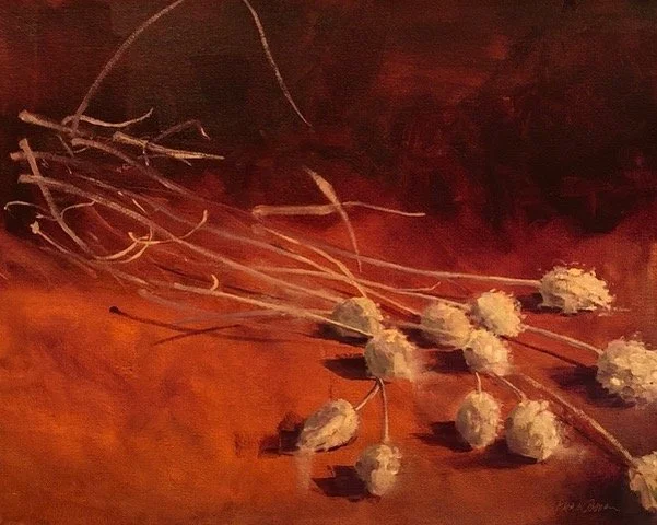 Allium, 16x20 oil, $895