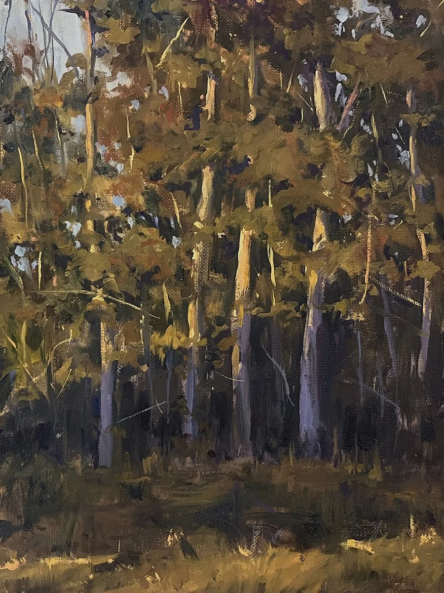 Dusk, 12x9 oil, $800