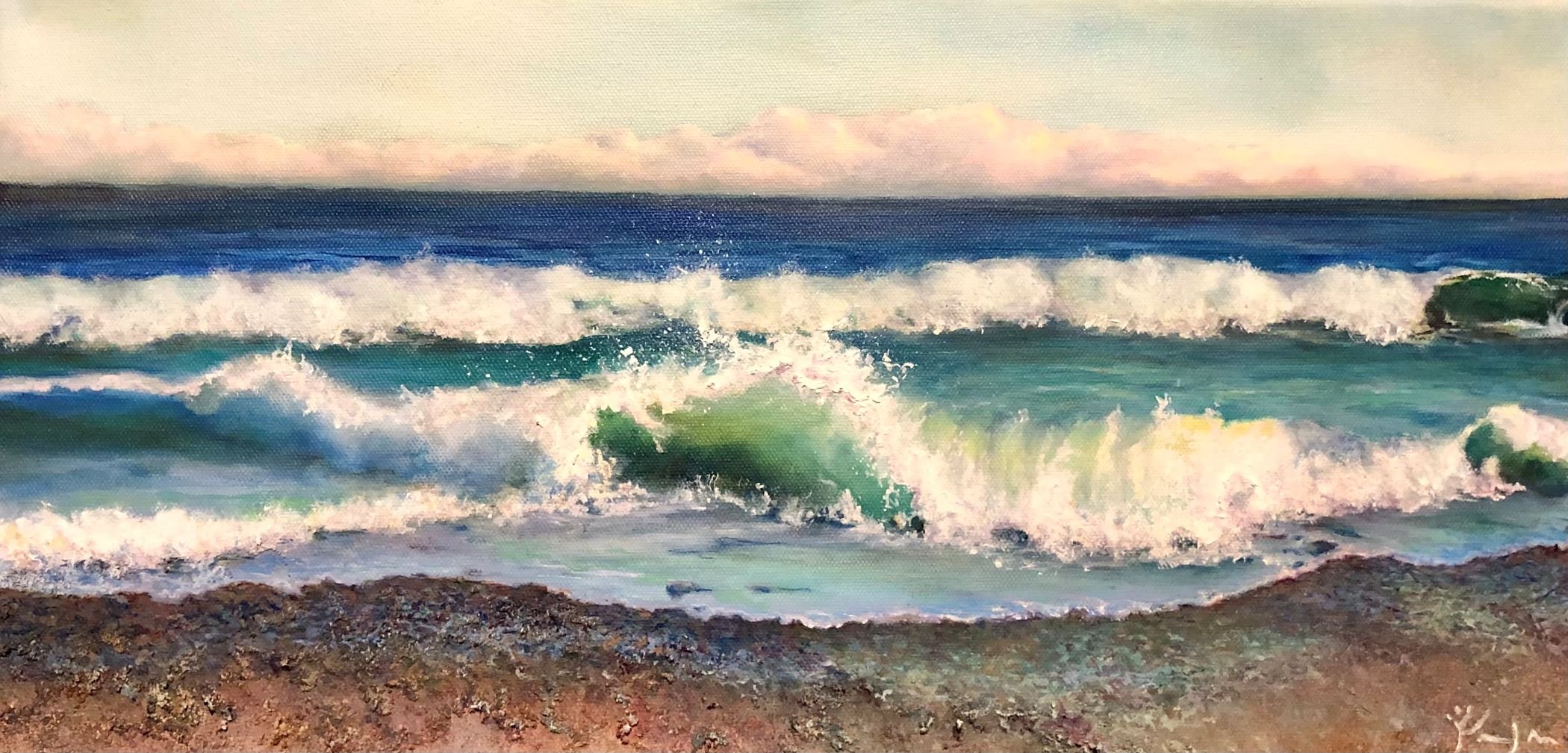 Patricia Moss, Irrepressible, 10x20 oil, $575