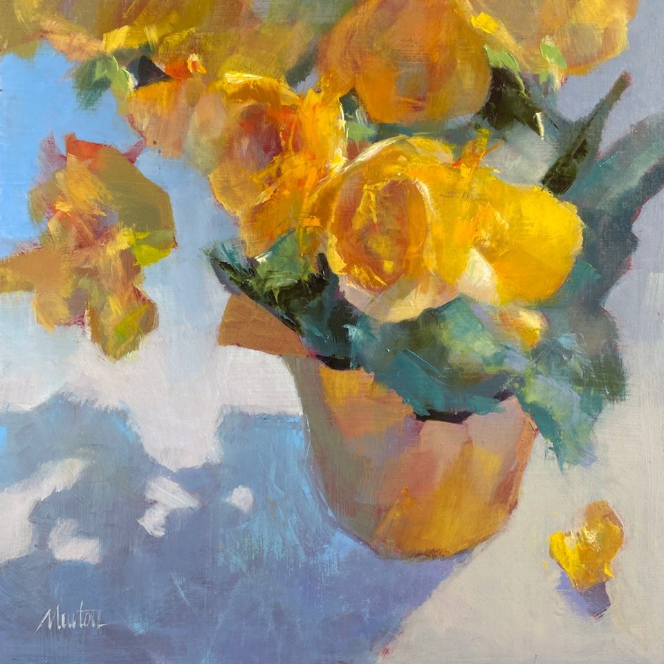 One Day at a Time, 10" x 10" oil. $675.