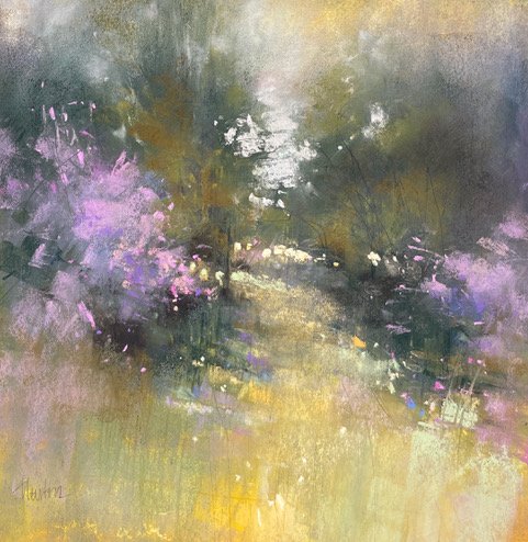Wild Cherries, 11.25x11 pastel, $725