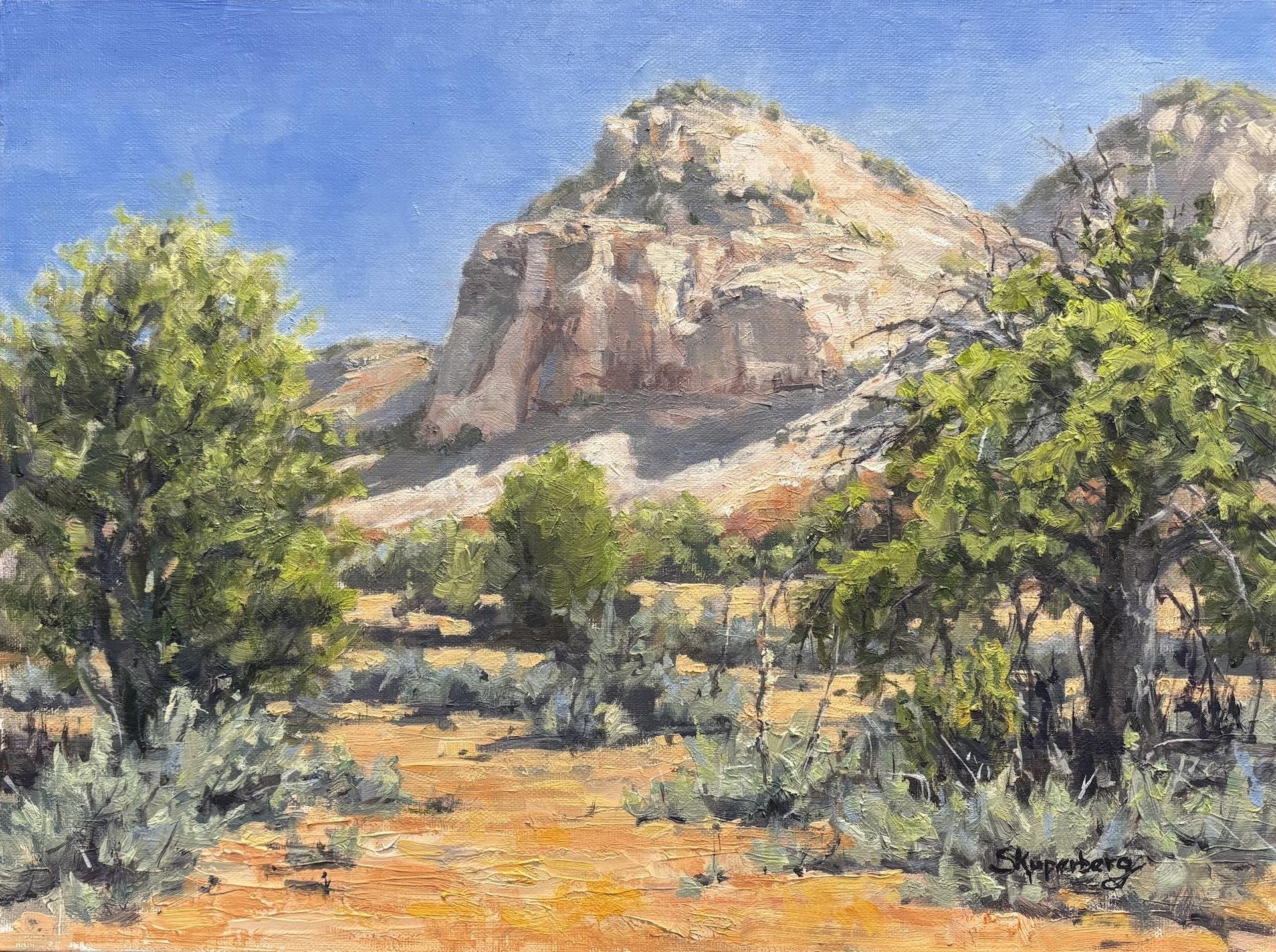 Sally Kuperberg - White and Coral Cliffs of
Southern Utah; 9x12 oil, $450