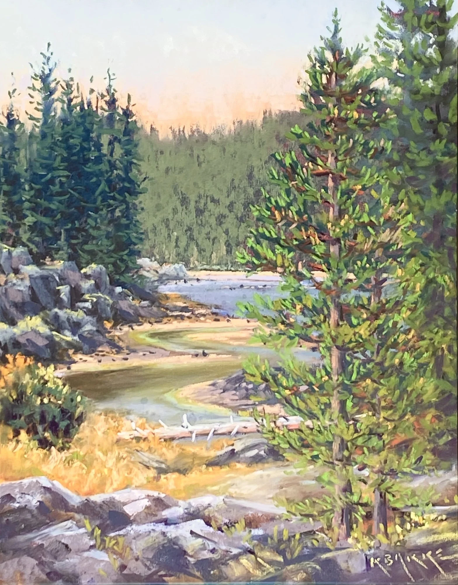 Where I Wander, 14x11 soft pastel, $400