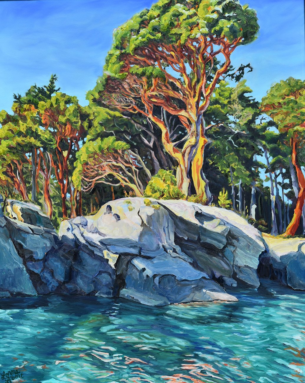 The Cliffs of Clark, 60x48 oil, $5200