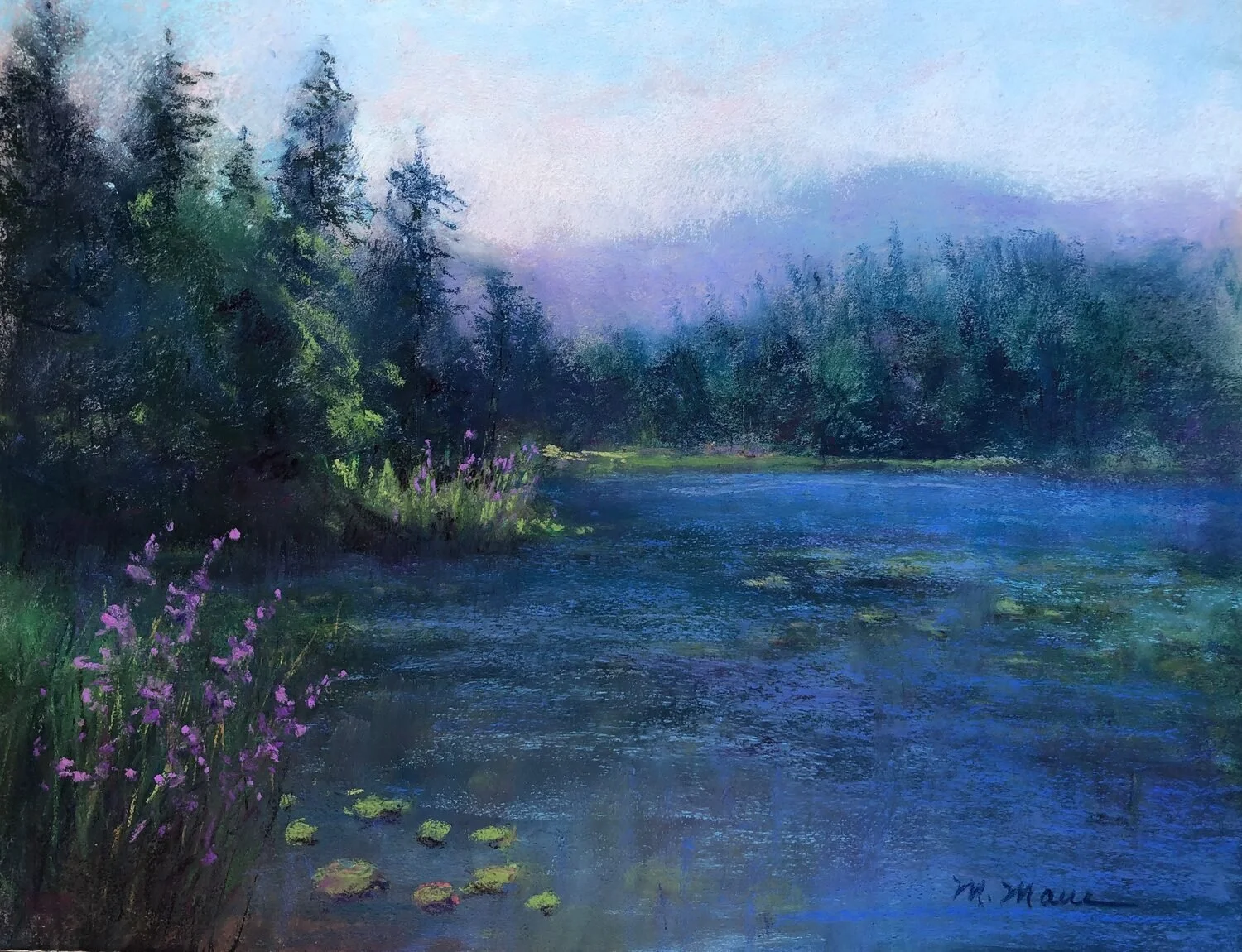 Mary Maue - Hidden Gem;  18.5 x 22.5 pastel, $900