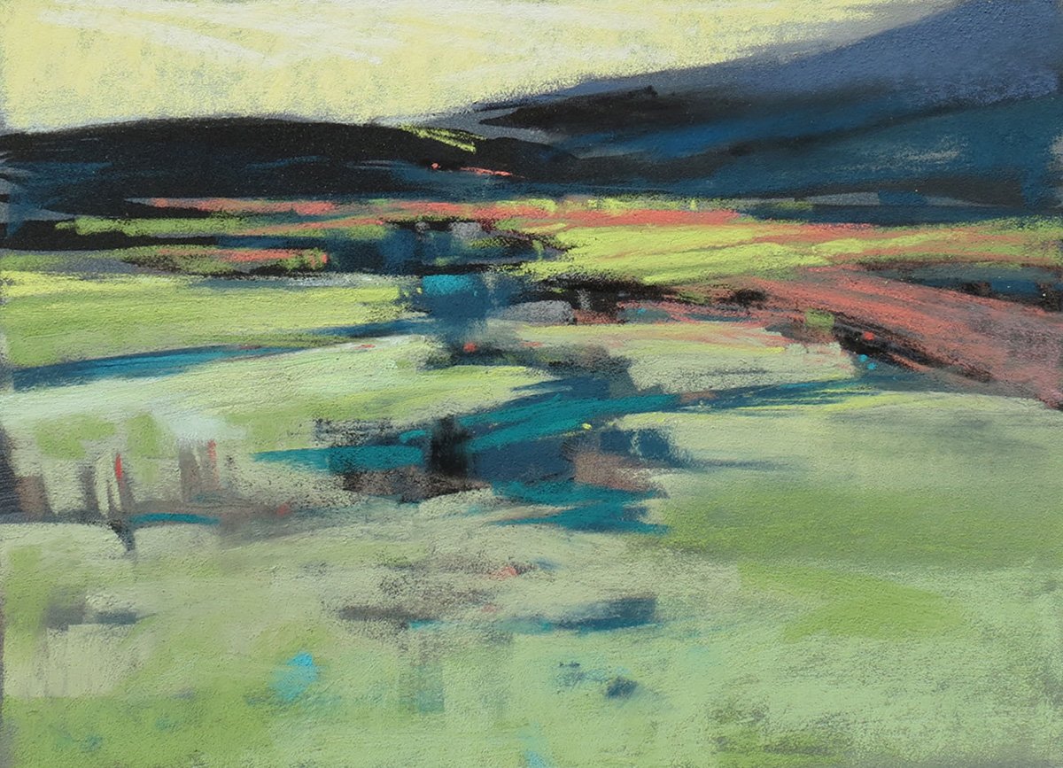 Seeking Higher Ground, 7x9 Pastel, $385