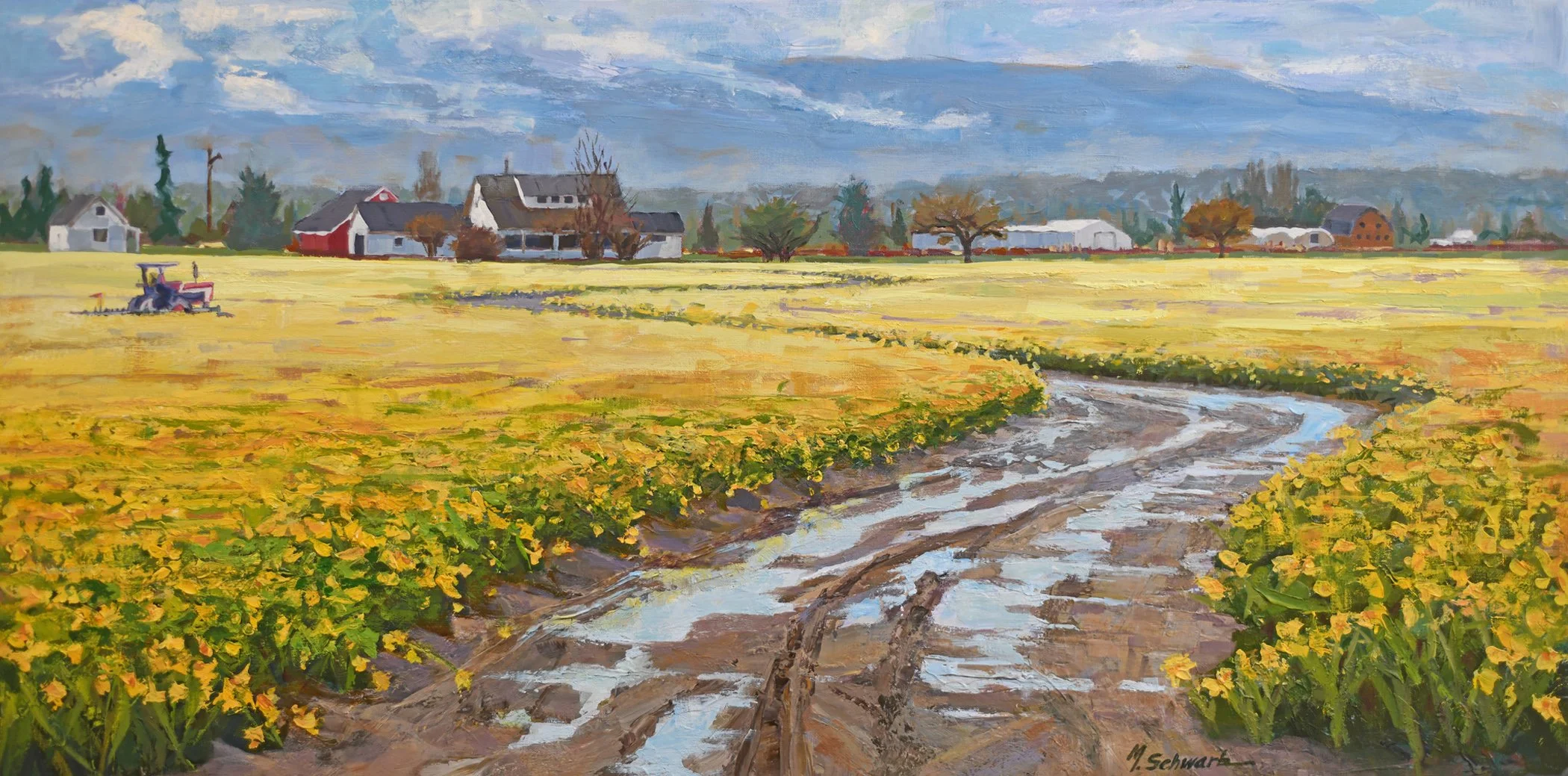 Harvest Time, 24x48 acrylic, $2200