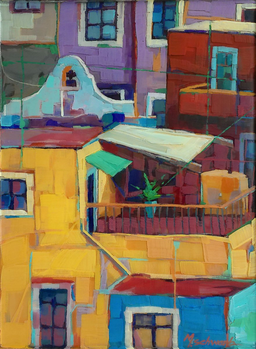 Colors Of Mexico 1, 16x12 poured acrylic, $700
