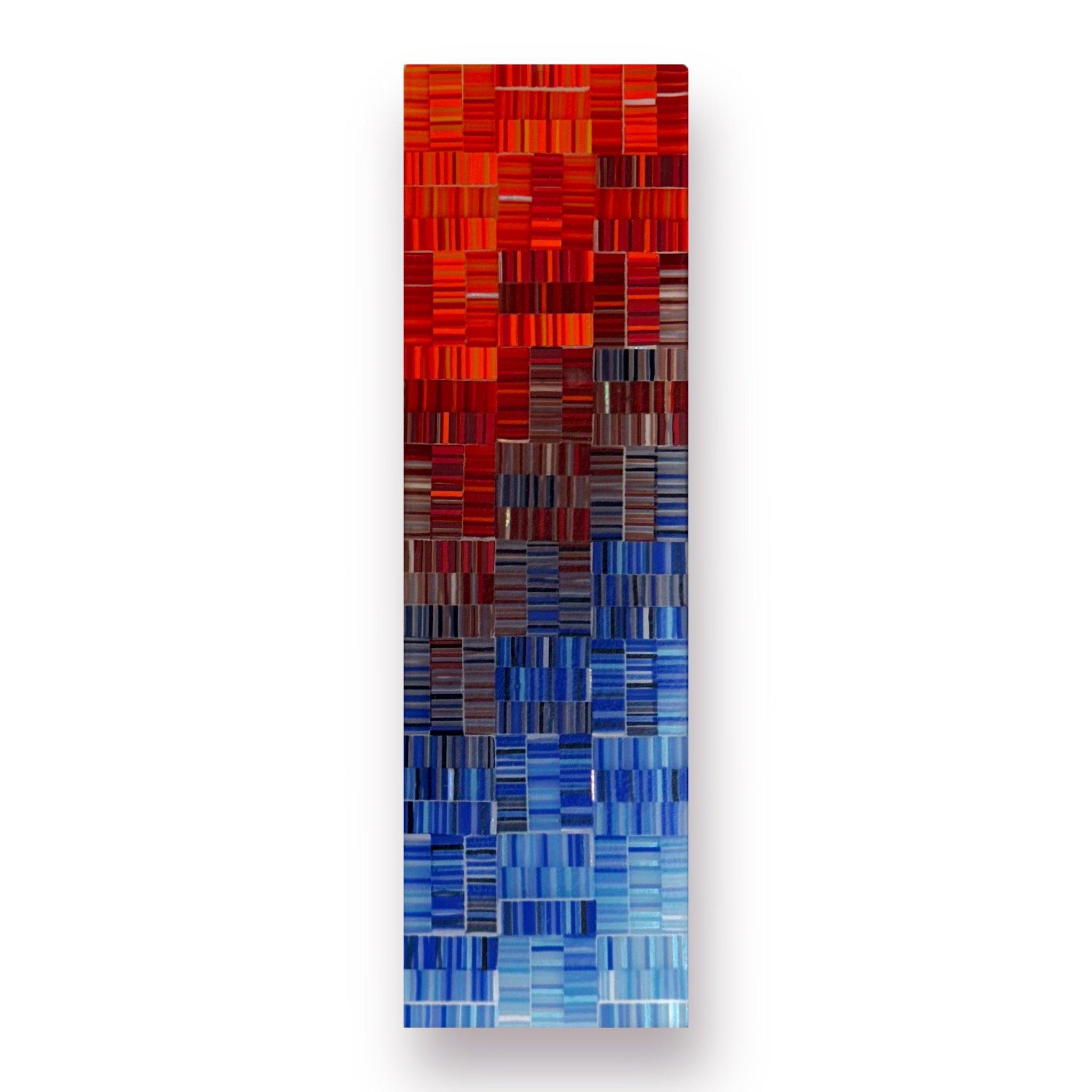 Fire & Ice 46, 11.25x3.38 Fused Glass, $140