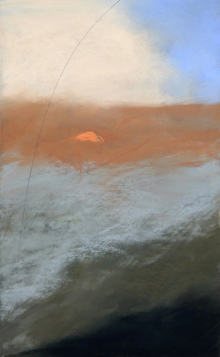 Pink Fog, 15x9.5 pastel, $950