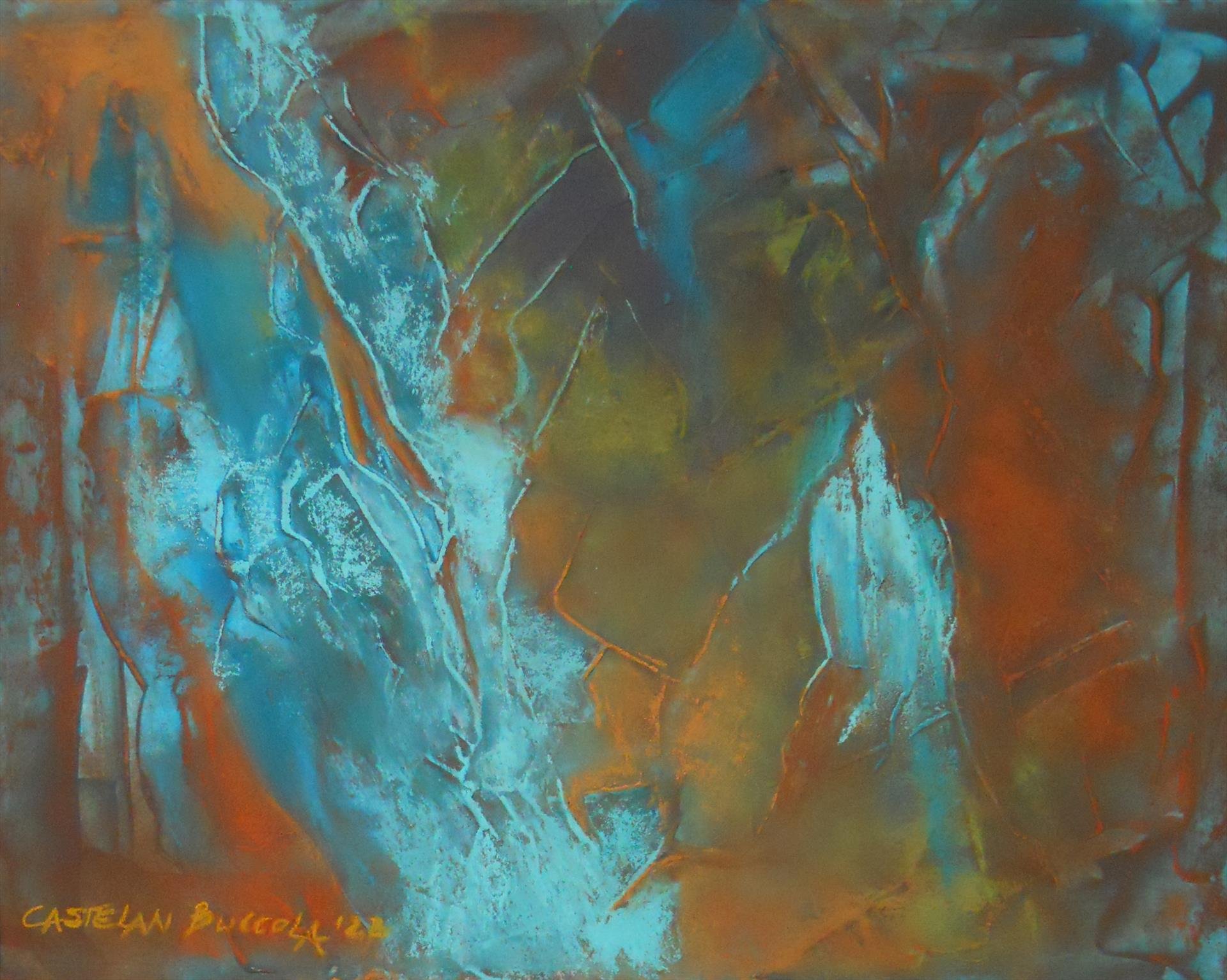 Jane Buccola; Mixing the Elements, 9x12 soft pastel, $500