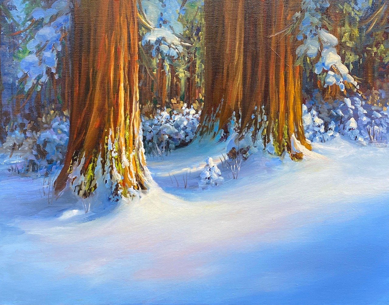 New Snow, 14x18 oil, $650