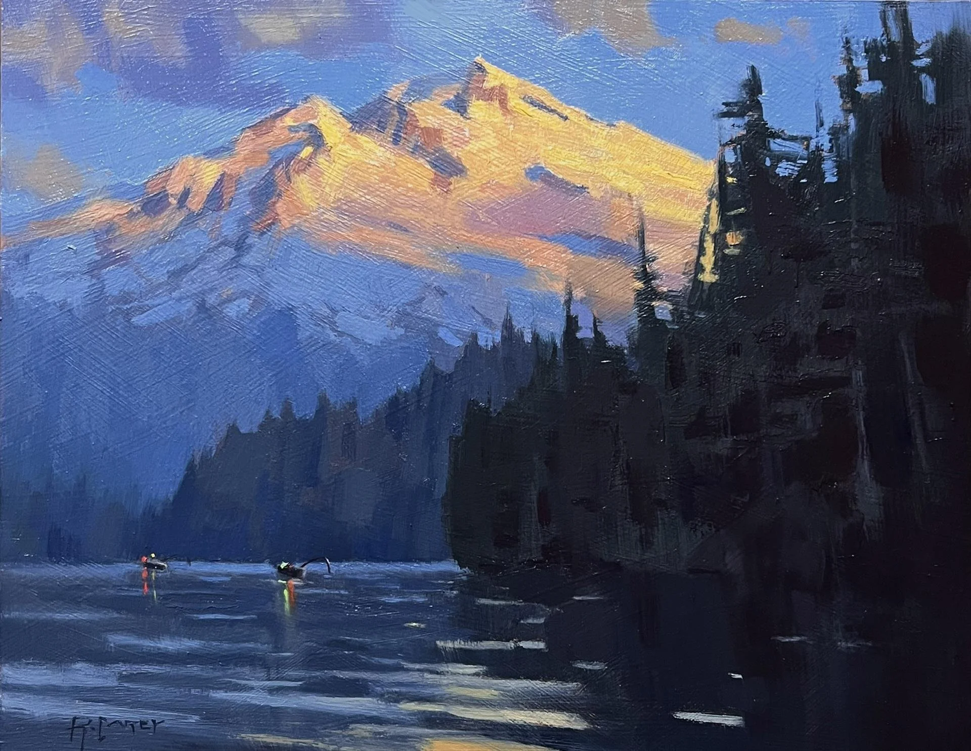 Rowan Carey - The First Bite; 11x14 oil, $750