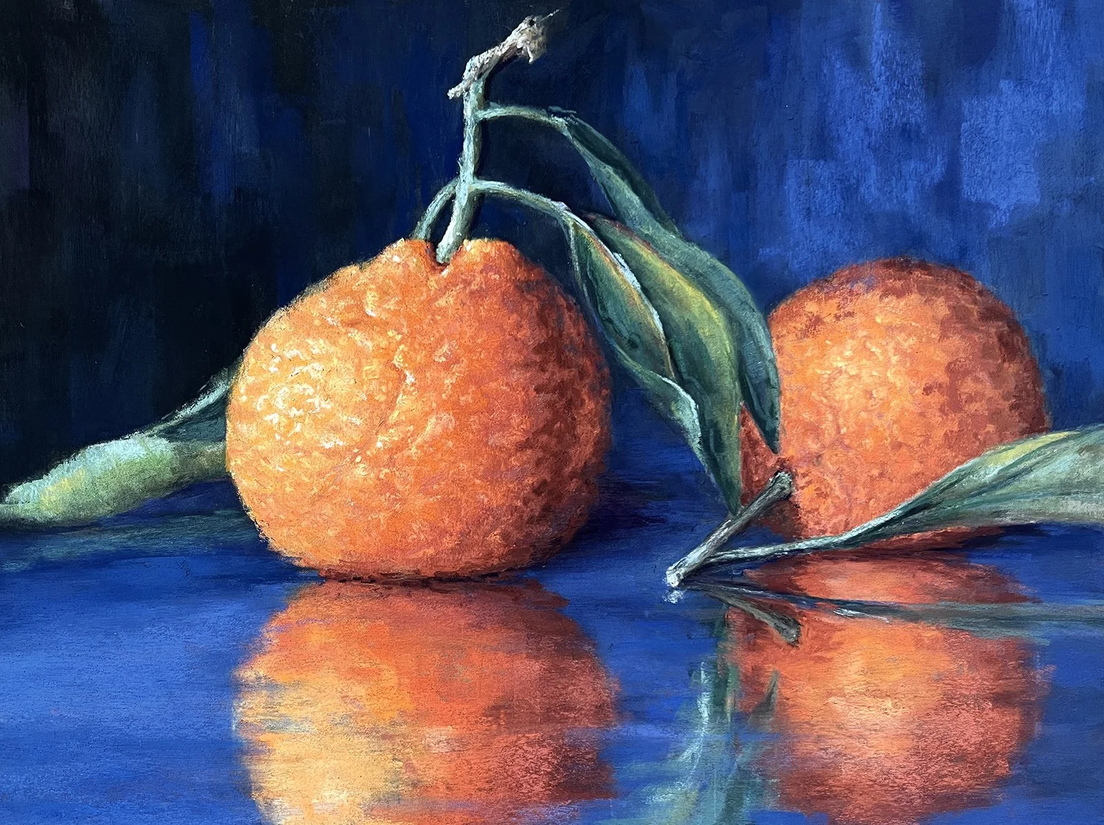 Megan Veldee - Satsumas, 11x15 soft pastel, $900