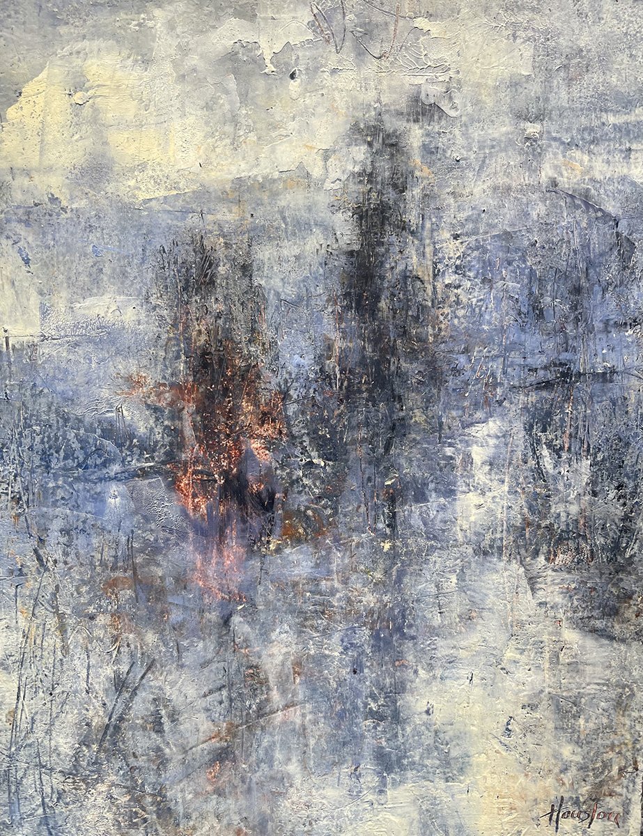 Thoughts of Water, 14x11 cold wax medium, $700