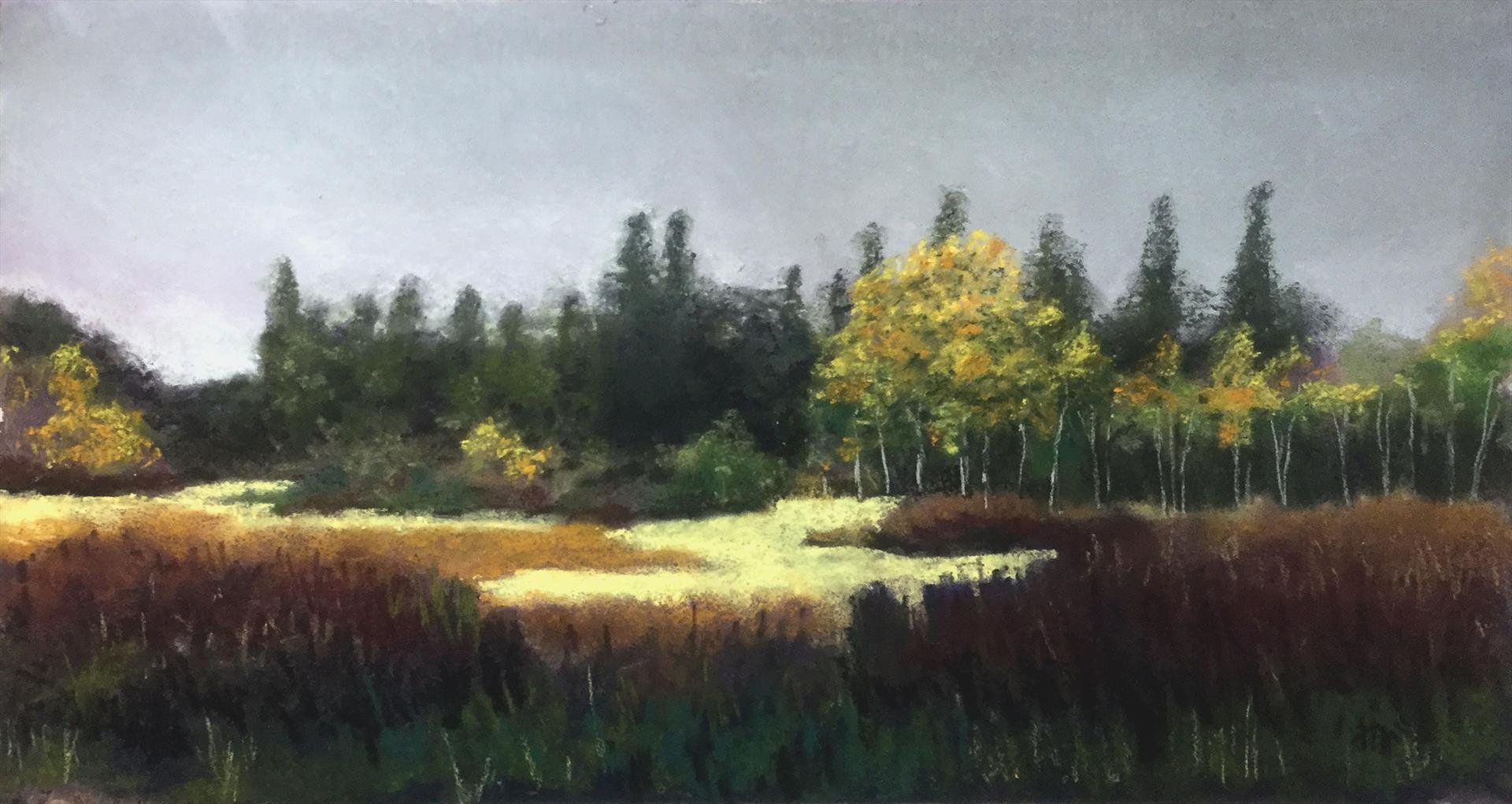 Richard Barrere; Ilahee Park, 13x20 soft pastel, $595