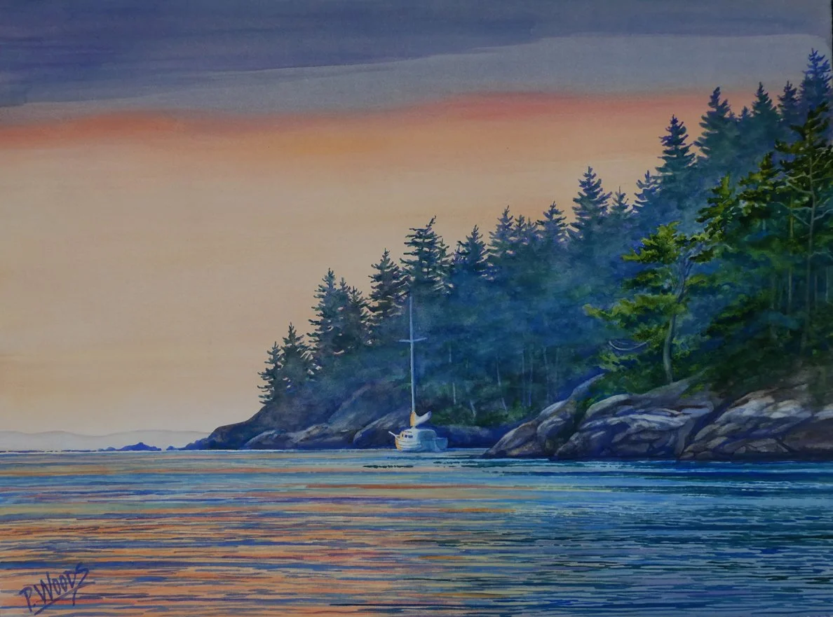 Time Out, 19 x 25 watercolor, $2200