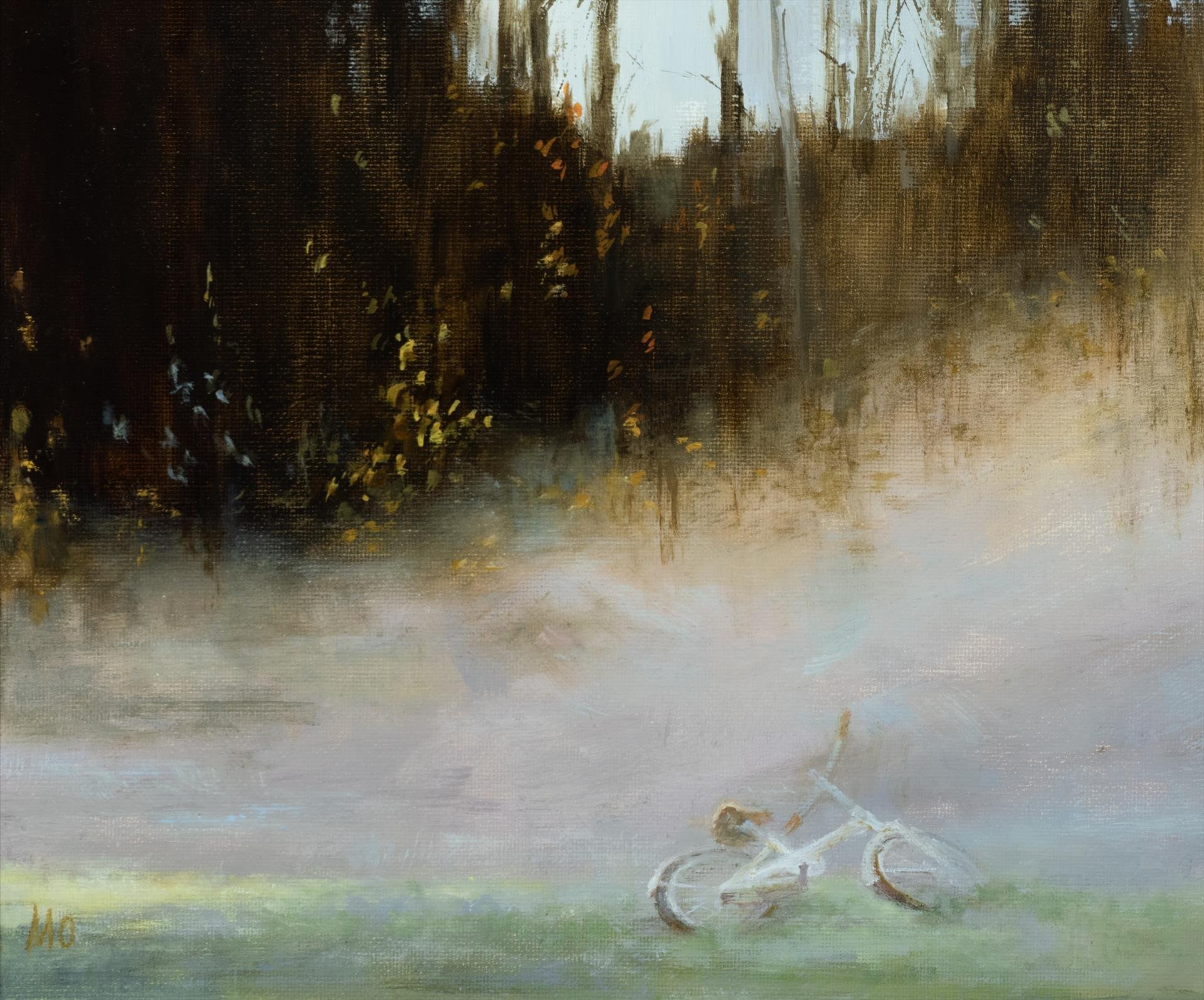 "Morning Fog" by Maria Olano, 11x13 oil, $1500