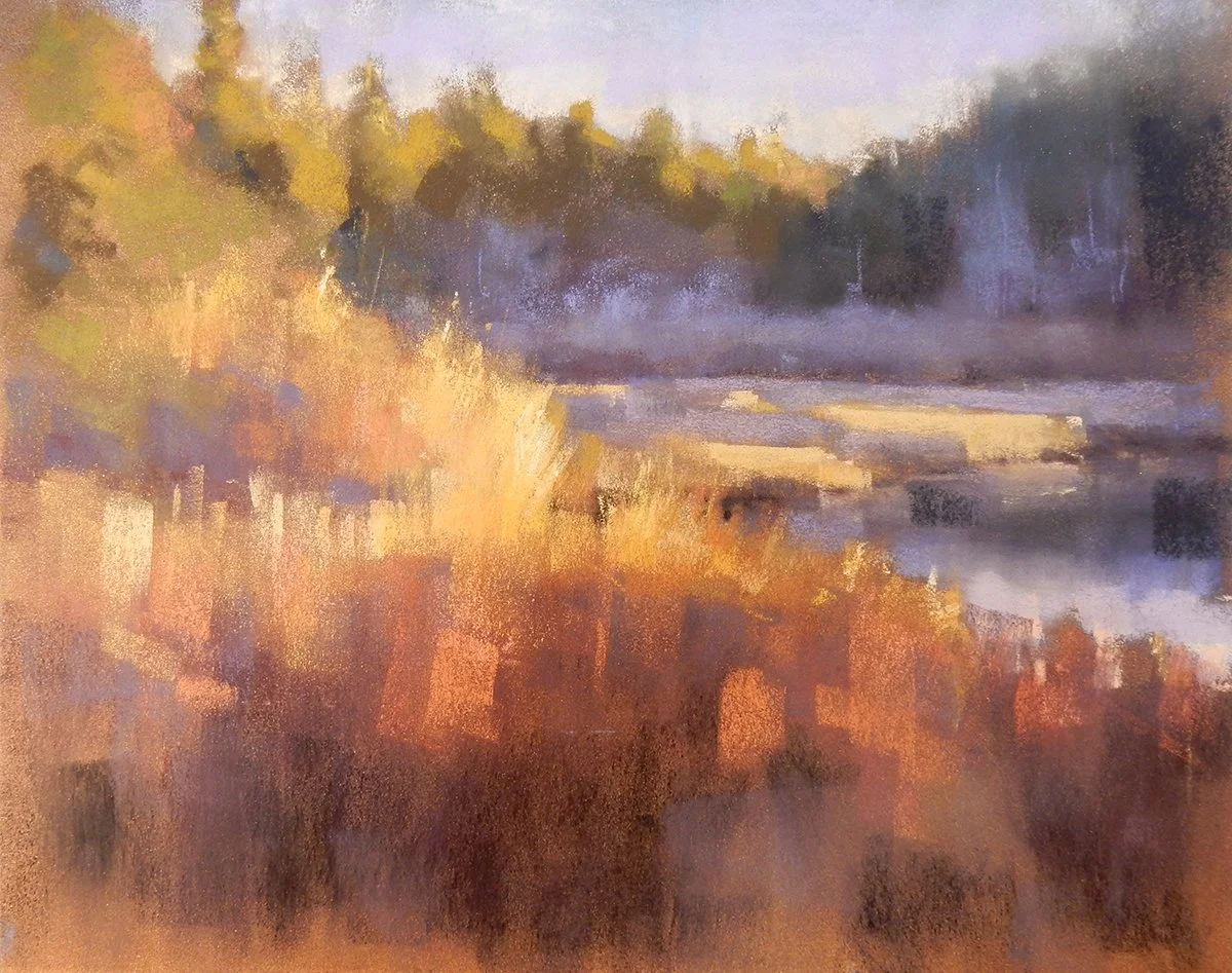 Light and Shadow, 11x14 pastel, $700