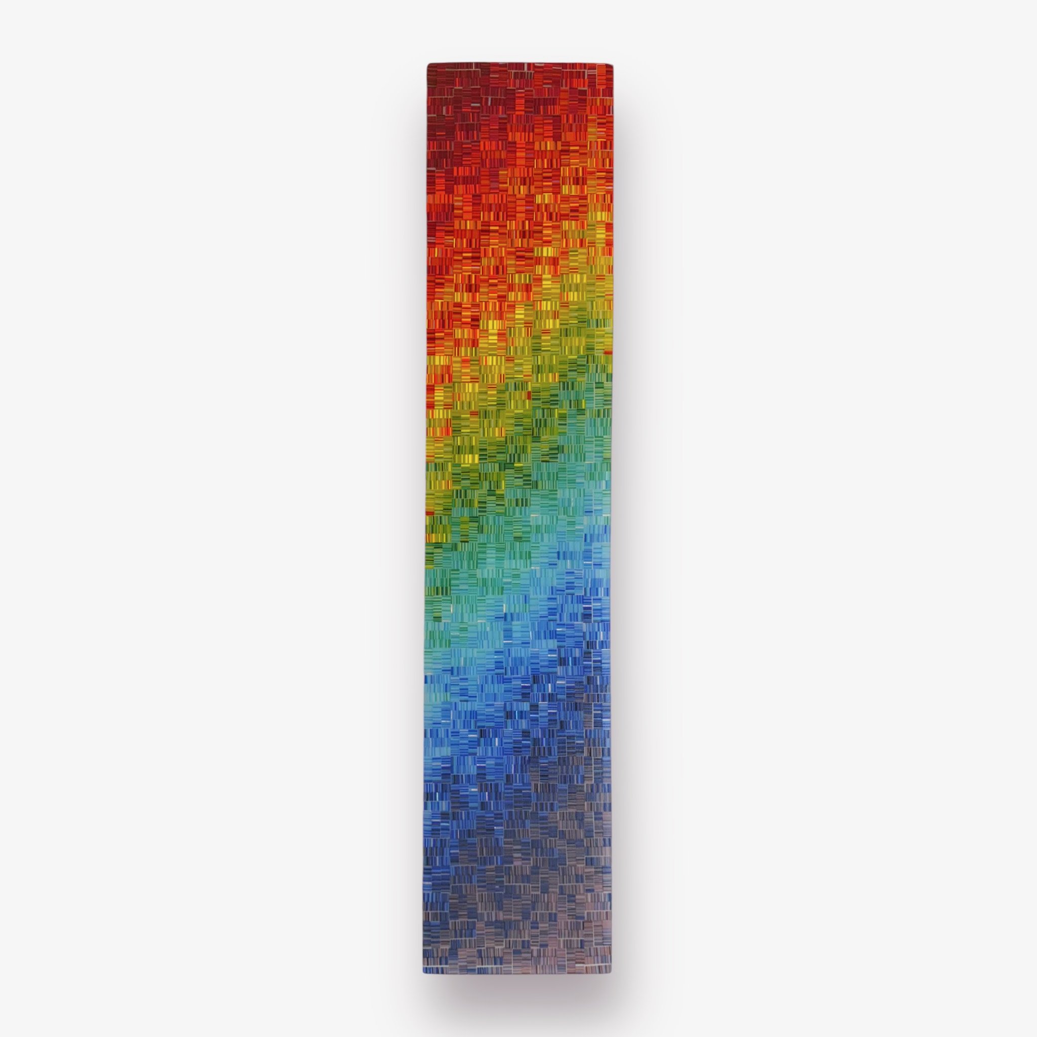 ROYGBIV 43, 38.25x8 Fused Glass, $1380