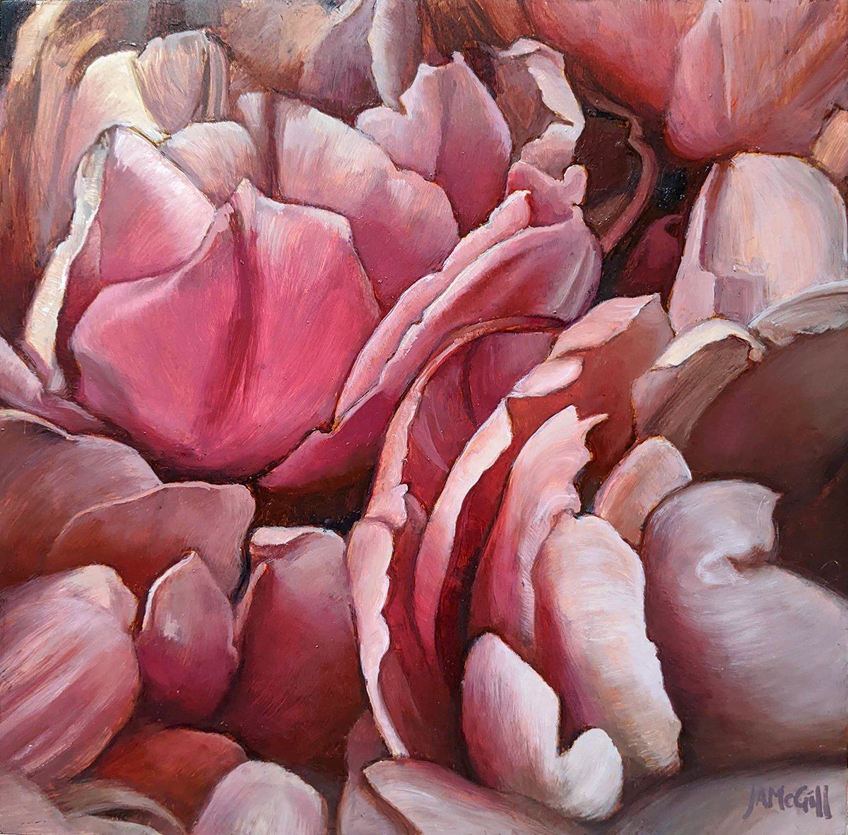 Love Poem, 12" x 12" Oil on Board, $575