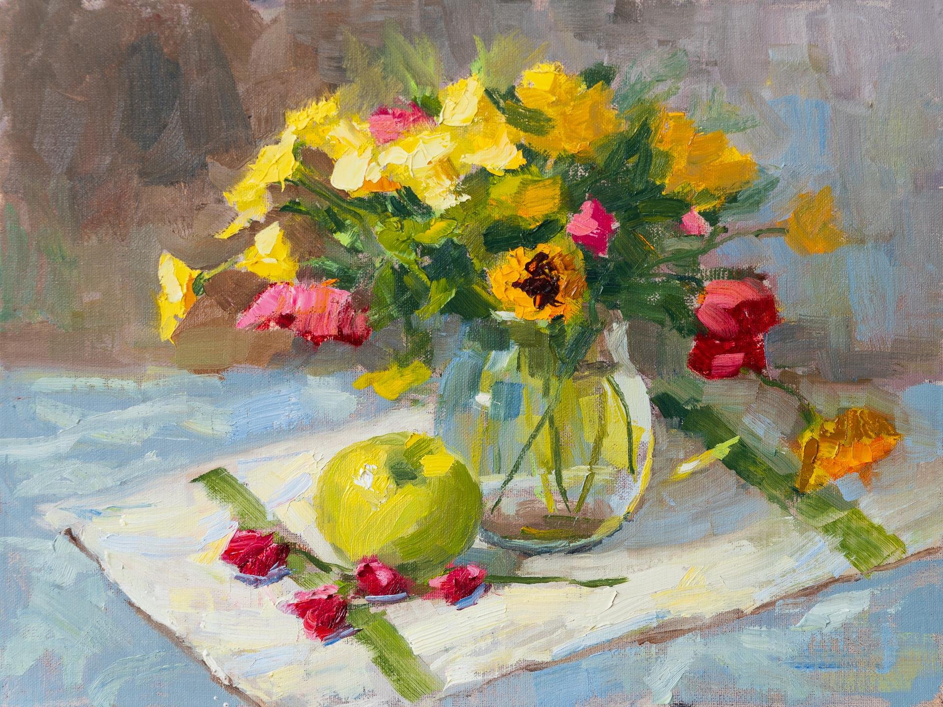 "Spring Bouquet" by Vitali Prokopenko, 9x12 oil, $500