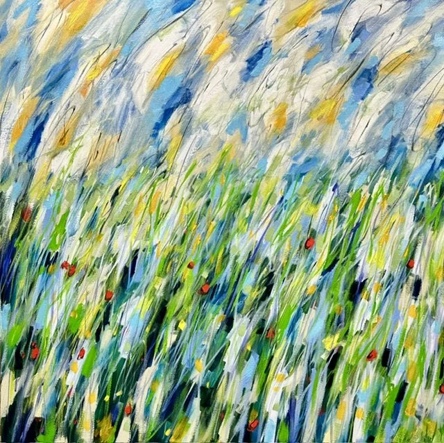 Wetland, 30x30 oil, $1125