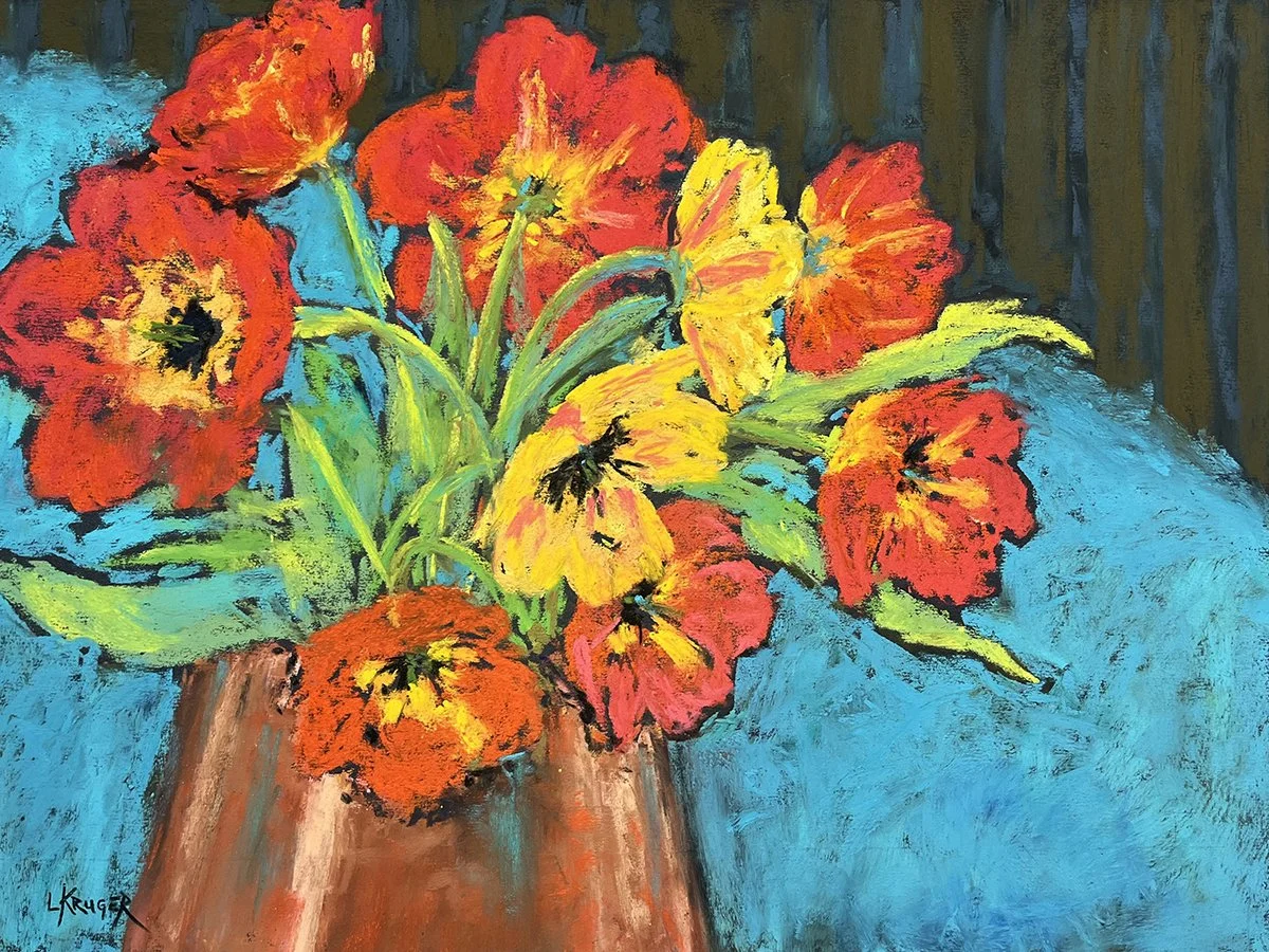 Opening Up, 12x16 pastel, $800