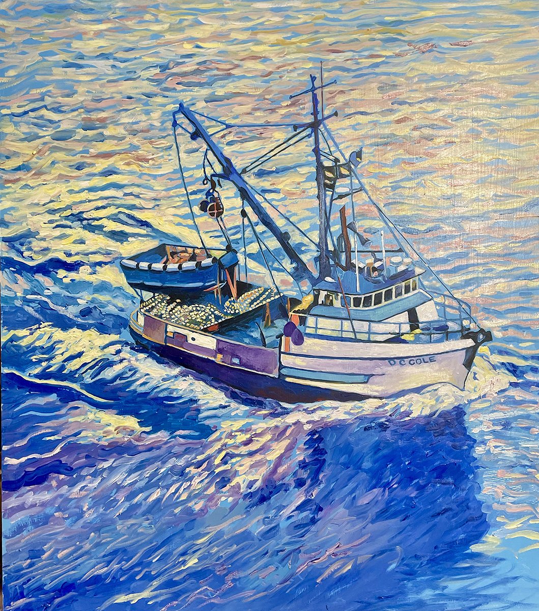 D C Cole, 27.5x 29.75 Oil on board, $2400