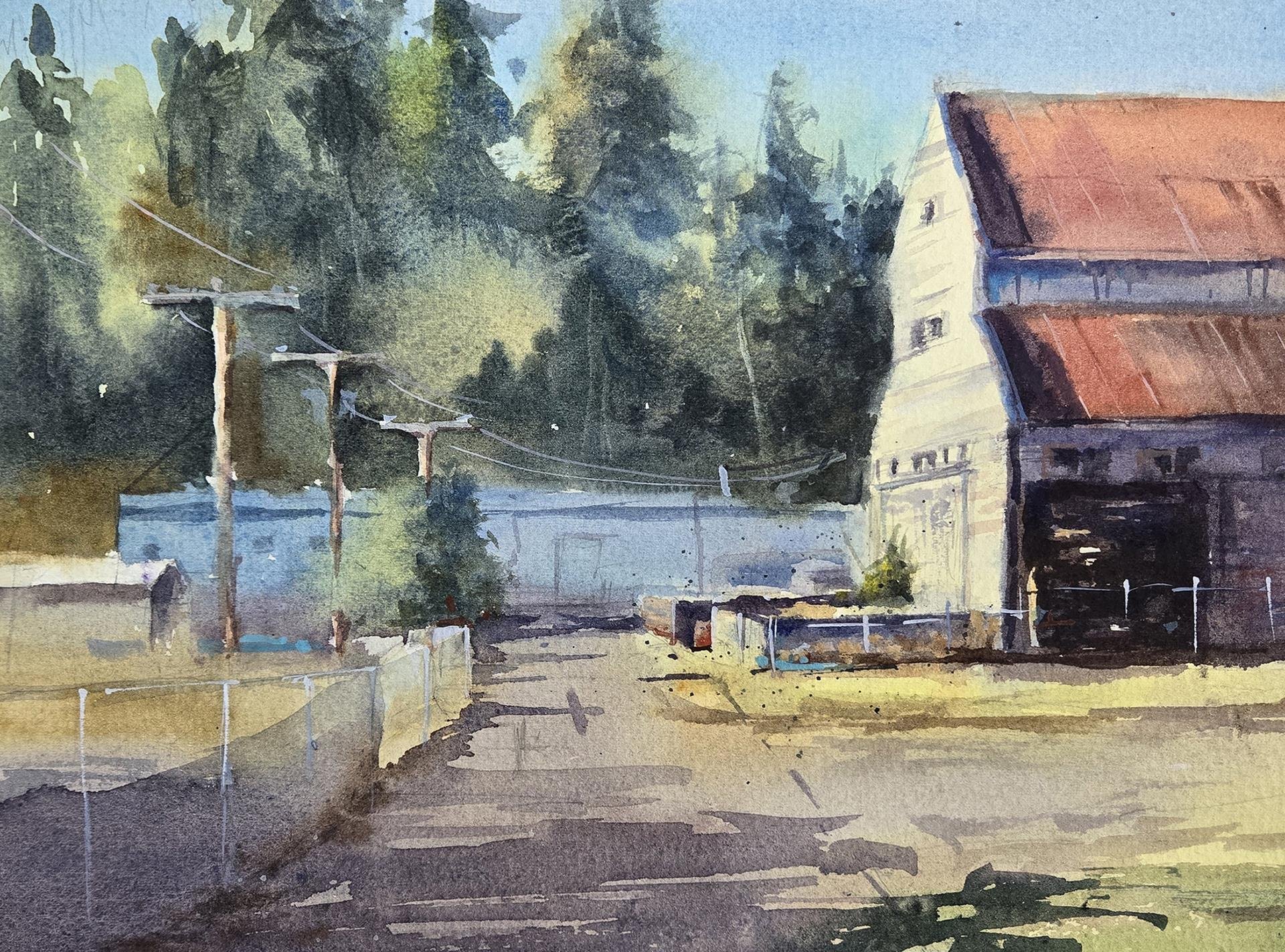 Suzanne Powers - Still Standing; 9x12 watercolor, $650