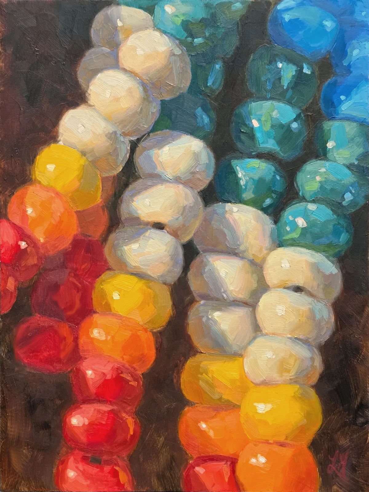 Lorraine Goddard - Spectrum, 16x12 oil, $850