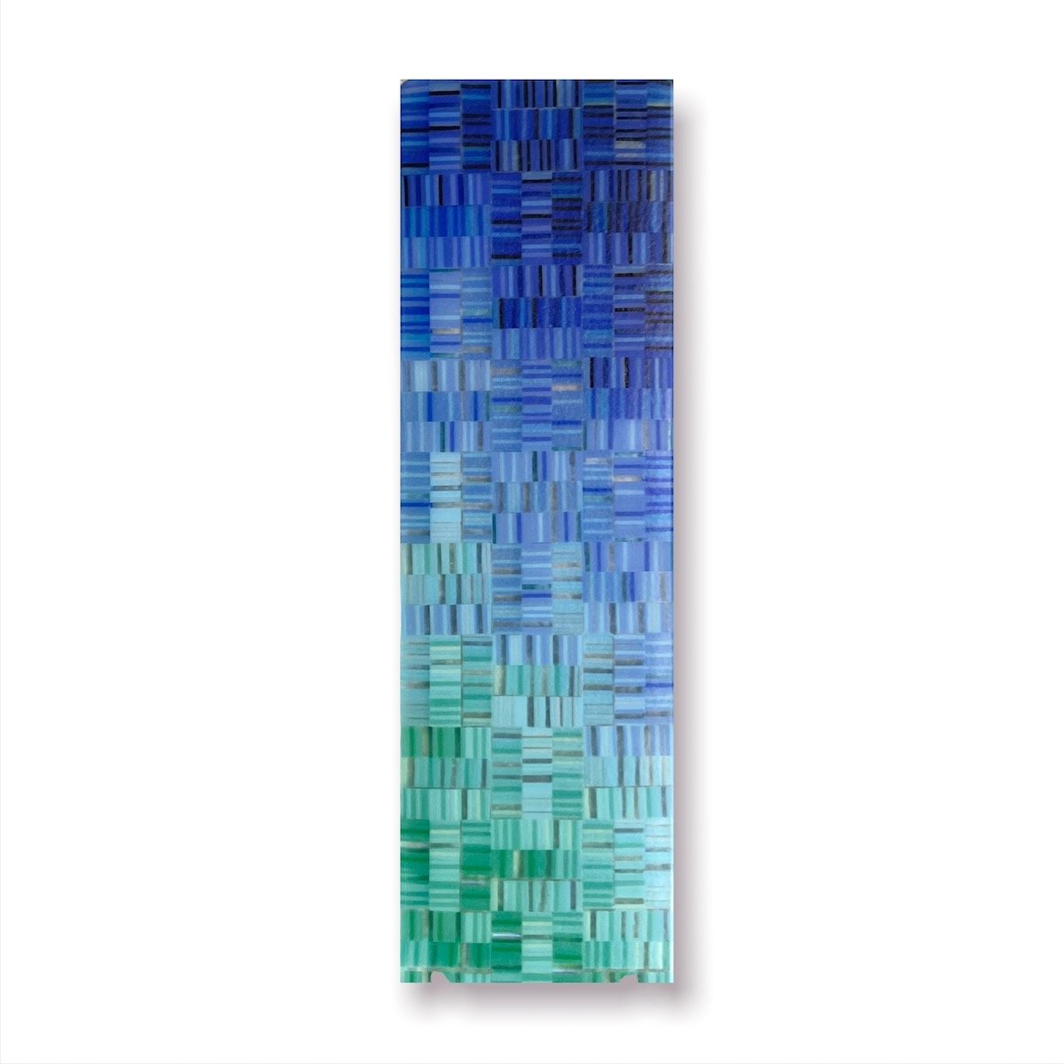 Tranquility I, 11.4" x 3.4" fused glass. $140.