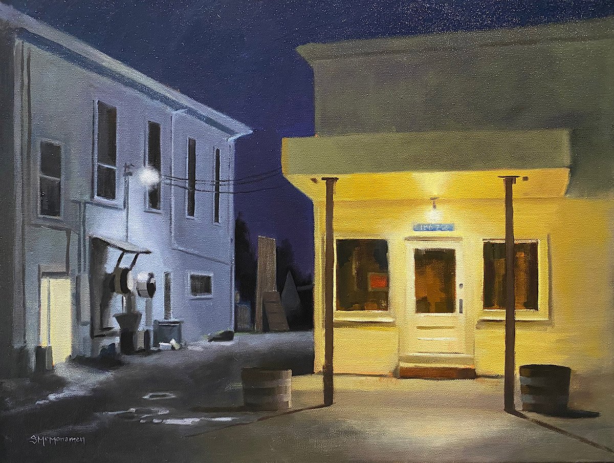 Nightfall's Charm, 18x24 oil, $975