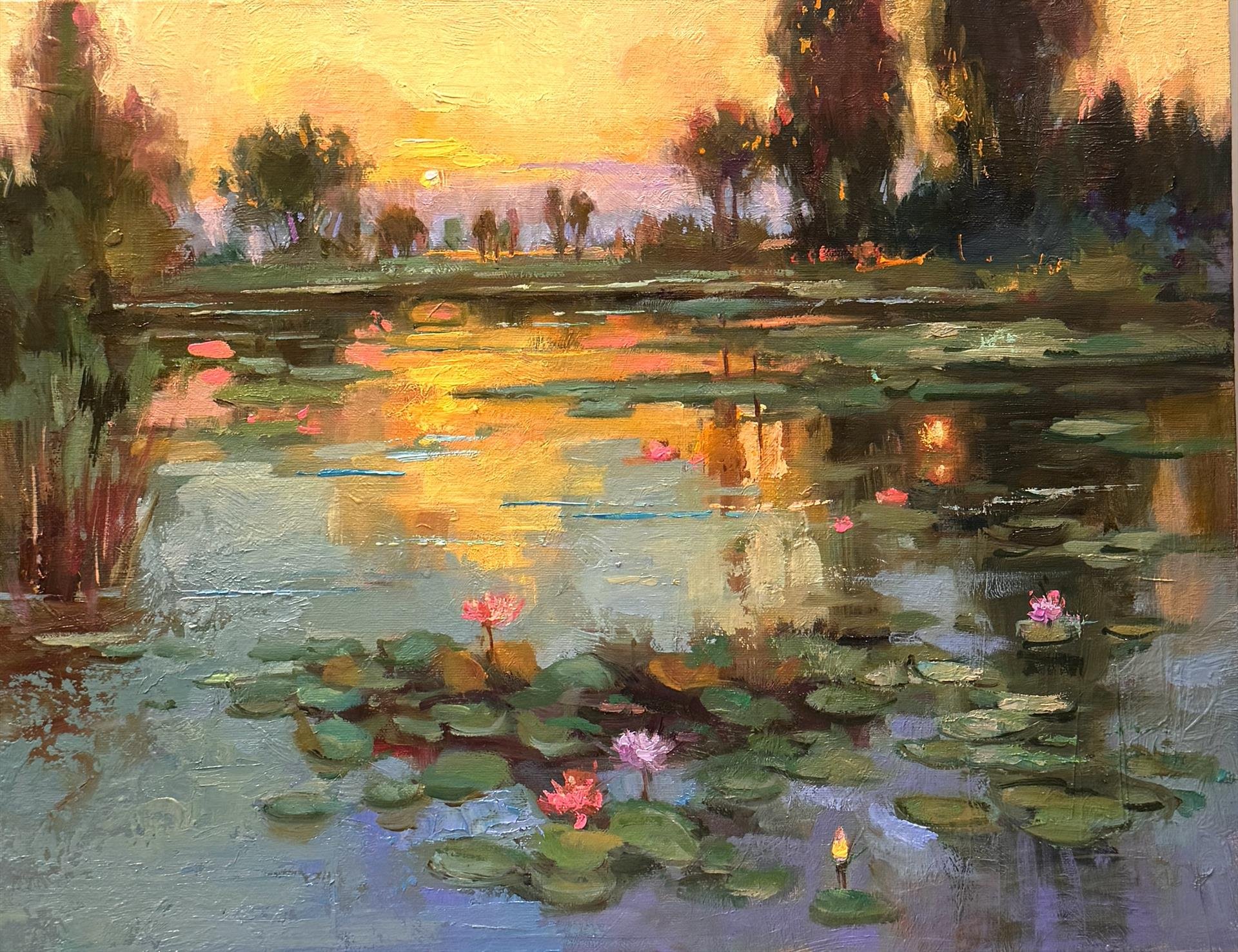 Emiliya Lane - Southern Golds; 9x12 oil, $750