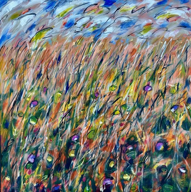 Summer Day, 30x30 oil, $1125