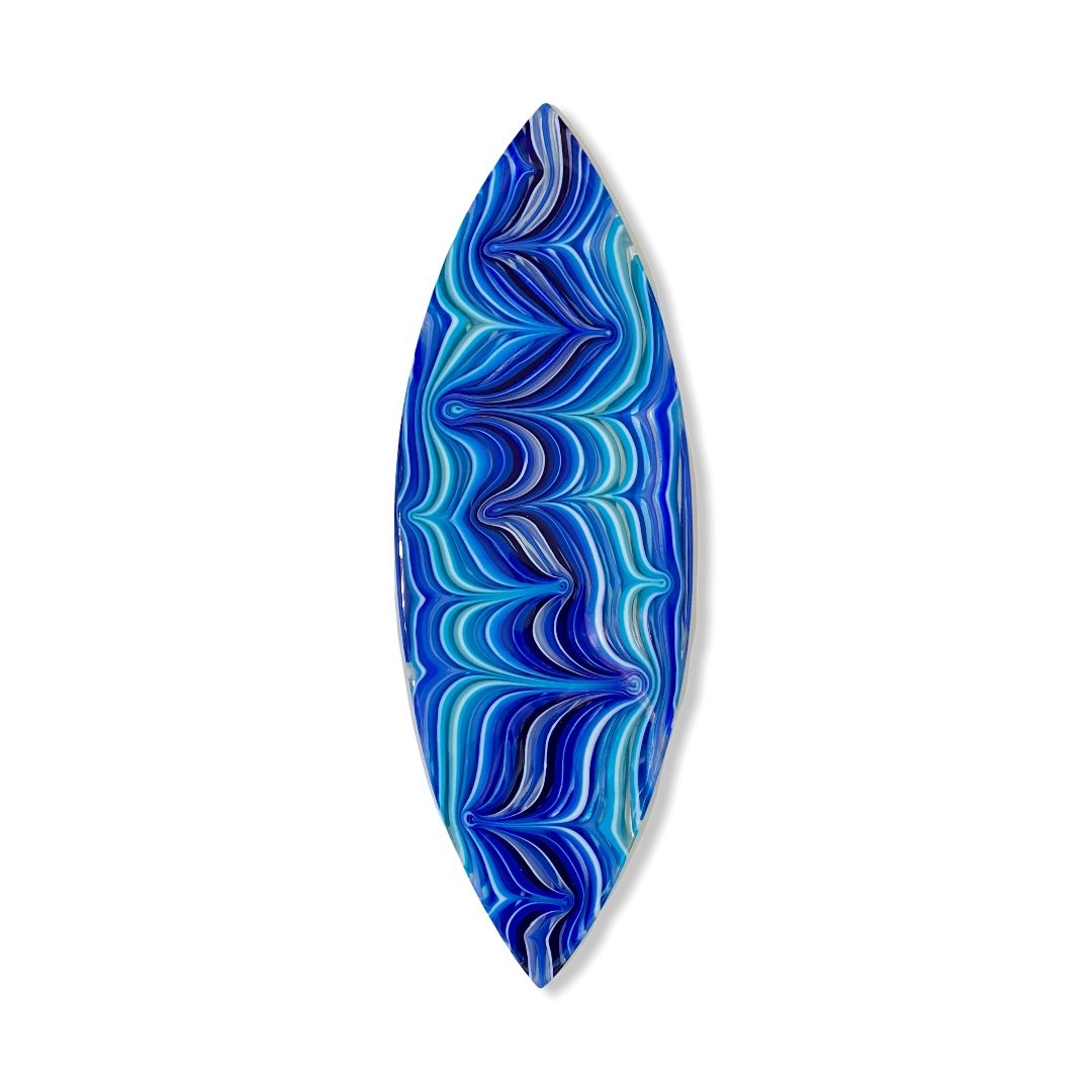 Serenity Grand Marquise, 22x7.5 Fused Glass, $795