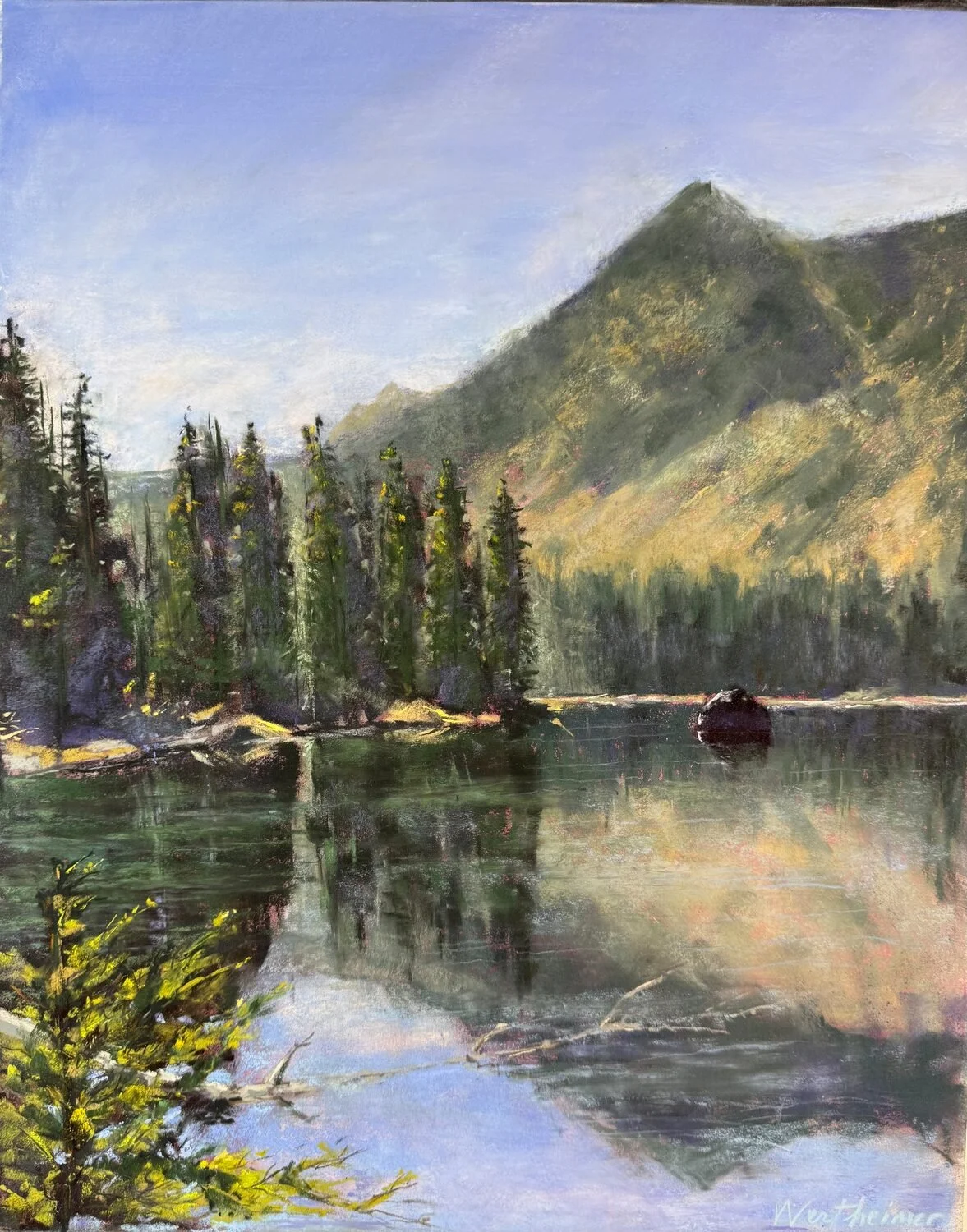 Hap Wertheimer - Peaceful Solitude; 24 x 20 pastel, $650